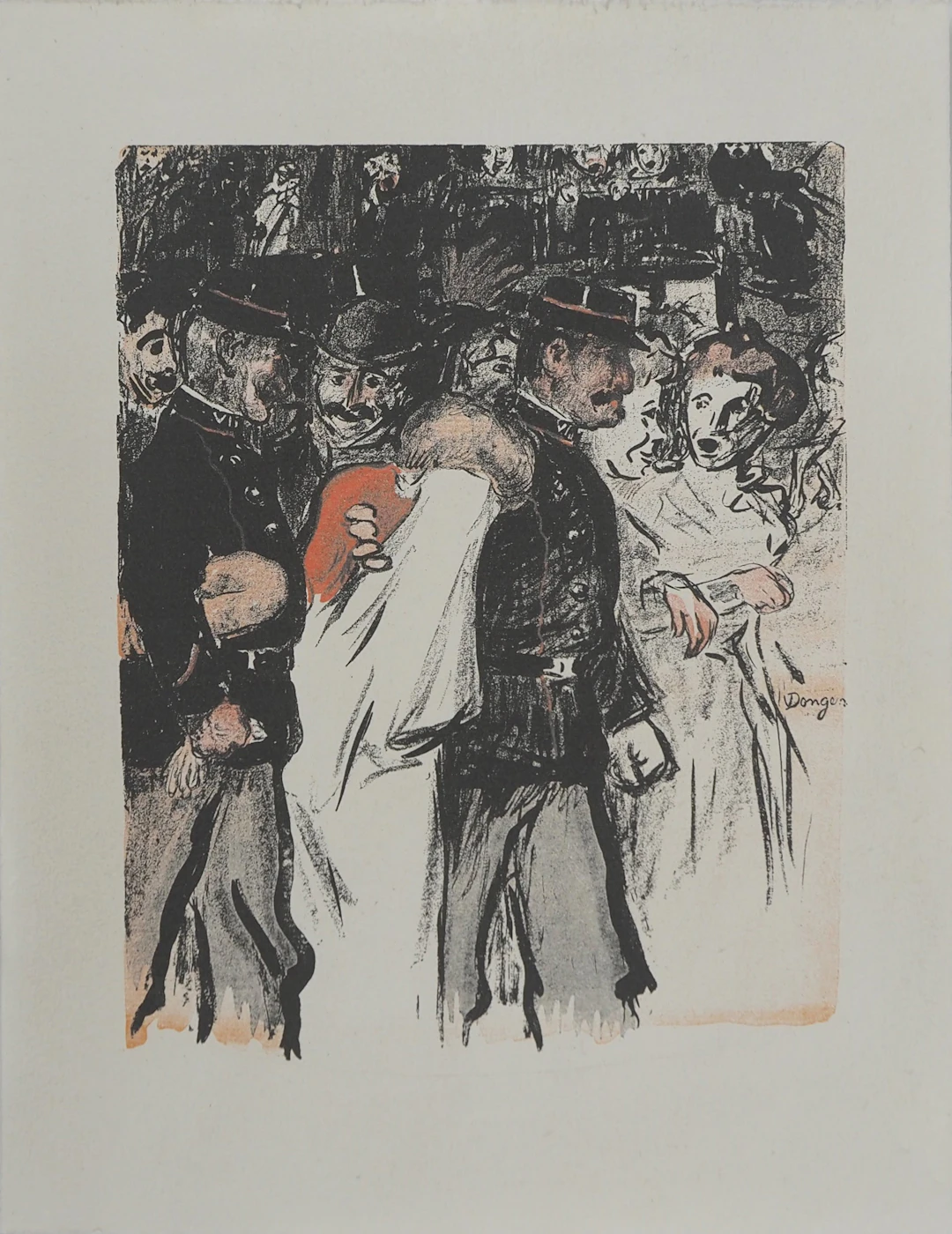 Kees VAN DONGEN (d’après) : La veuve éplorée, Lithographie