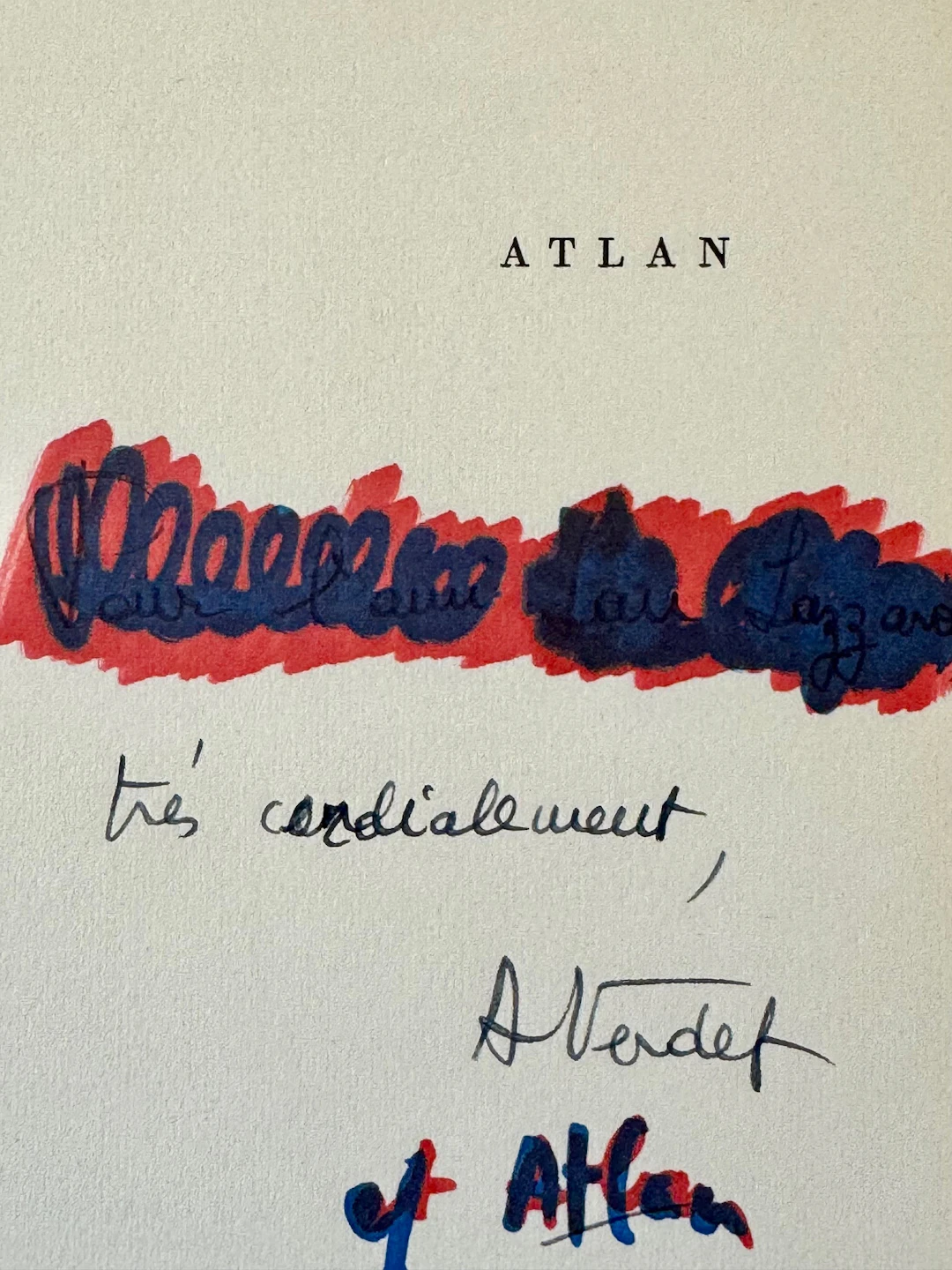 Jean Michel Atlan - Sans titre - 1957 - Dessin aux feutres - Sur papier signé