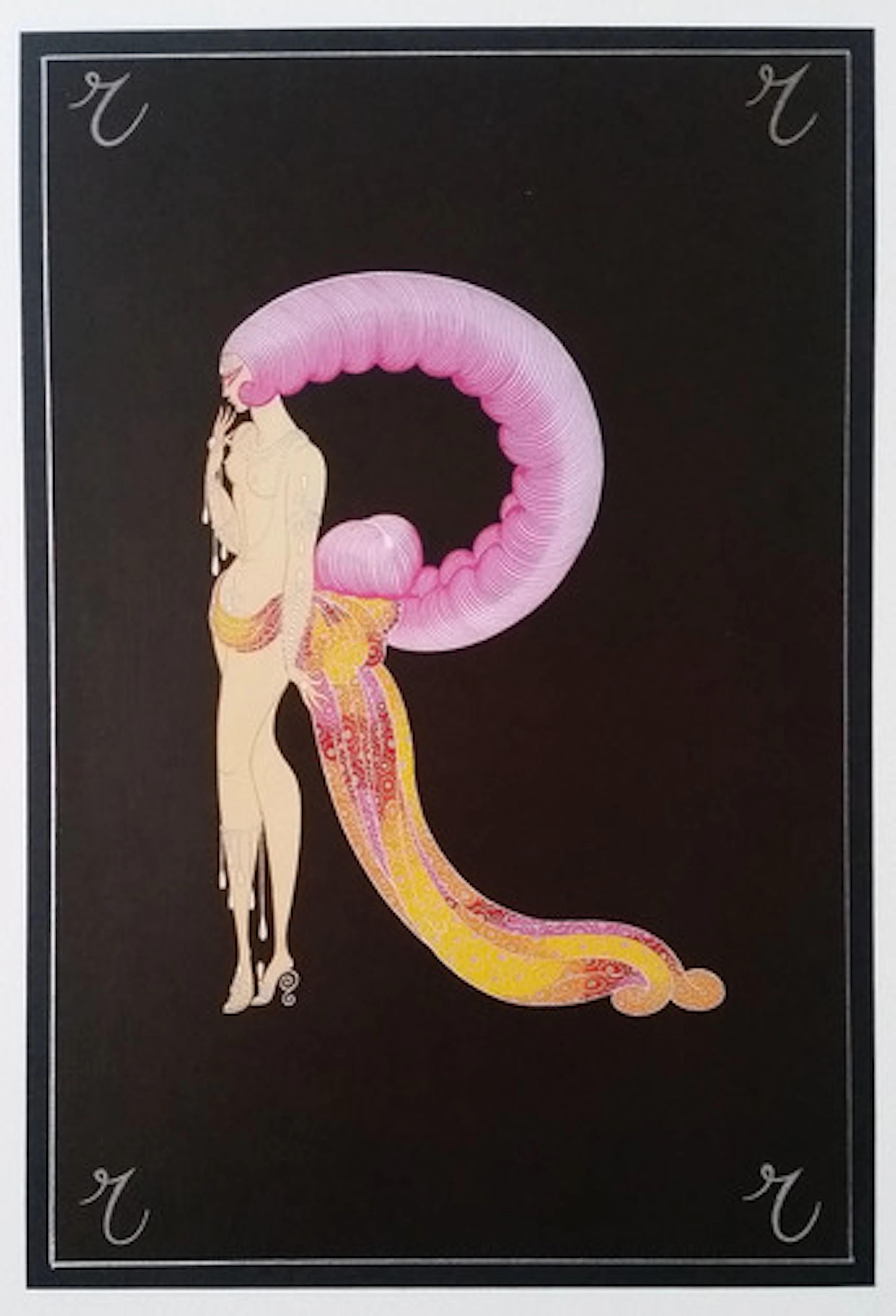 Roman DE TIRTOFF (dit Erté)- Lettre R, 1920, Gravure