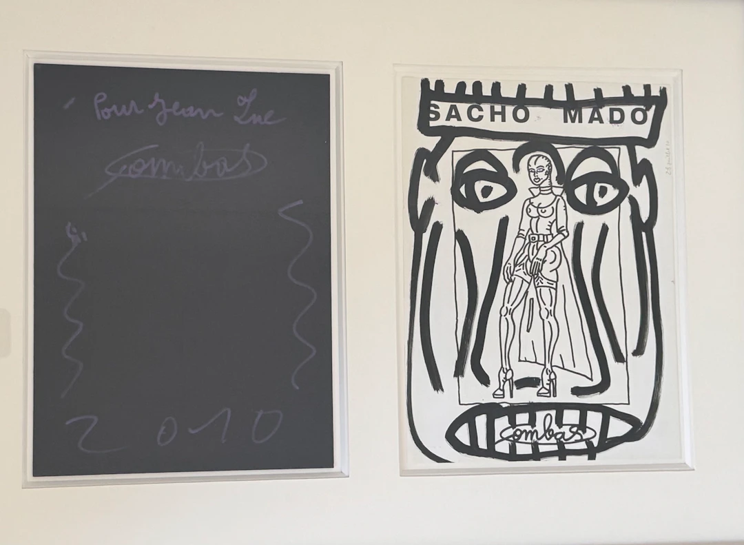 Robert Combas - Sacho Mado - 2010 - Dessin dédicacé au feutre - Signé