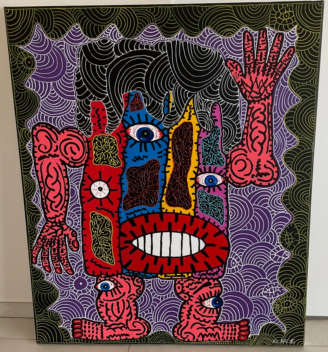 EL Kalo huile sur toile signée à la main