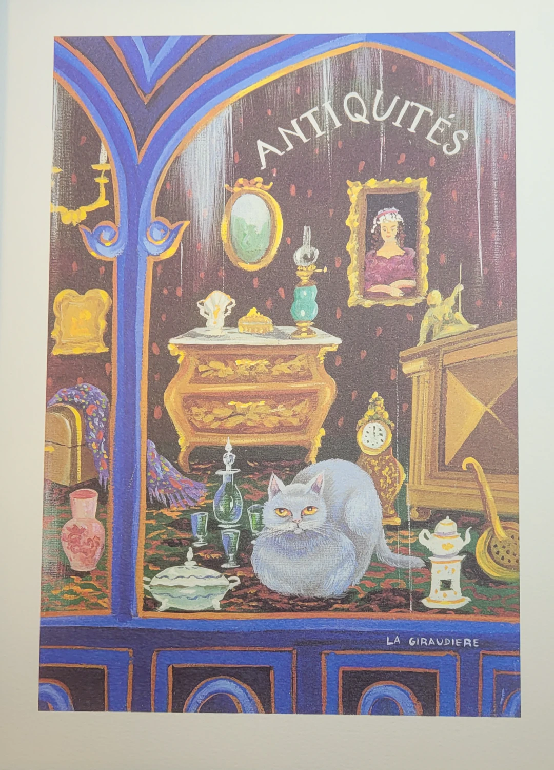 Mady DE LA GIRAUDIERE - Les Chats 5, 1980 - Lithographie originale