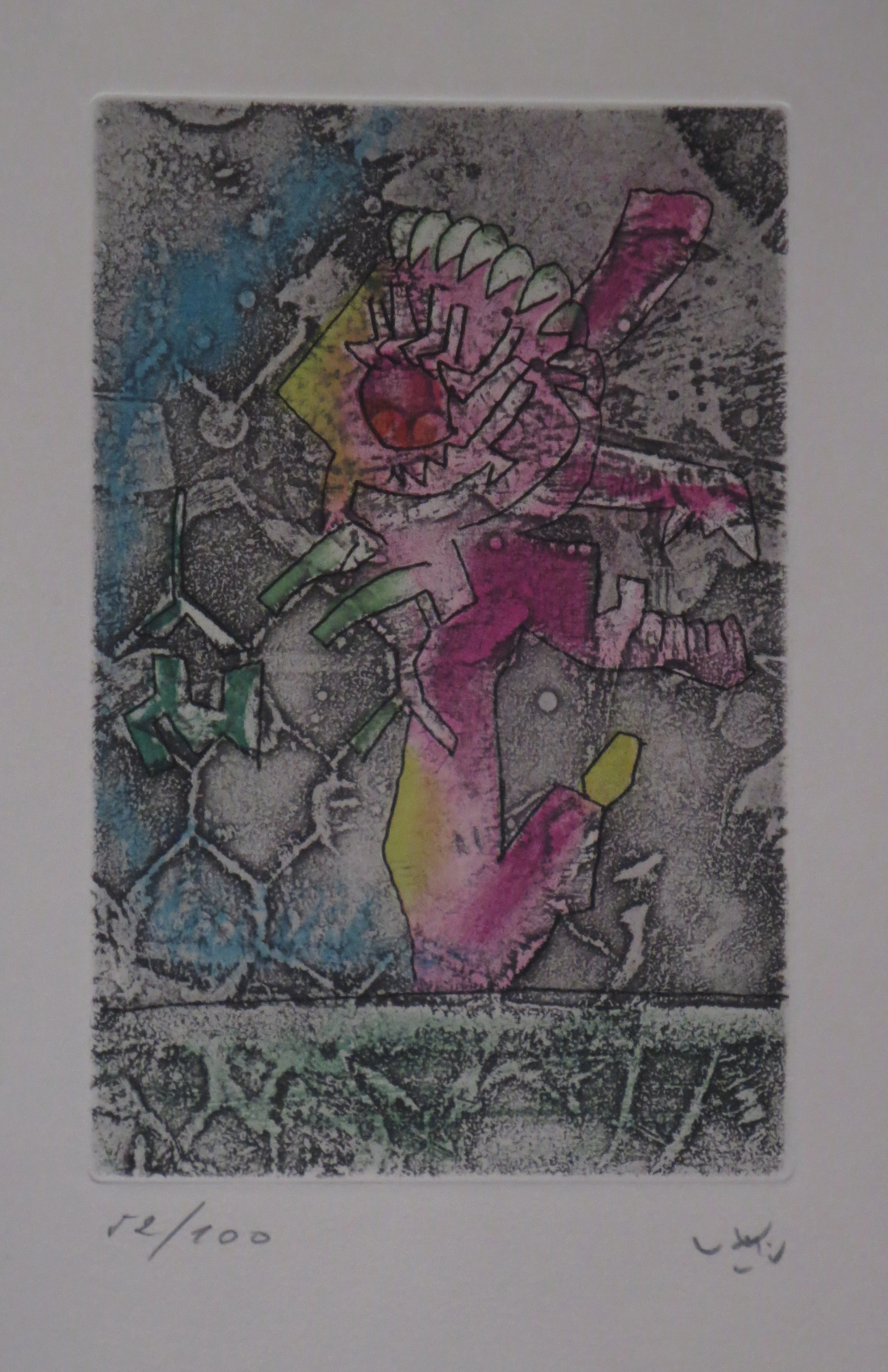 Roberto MATTA - Le songe songés - Gravure signée au crayon