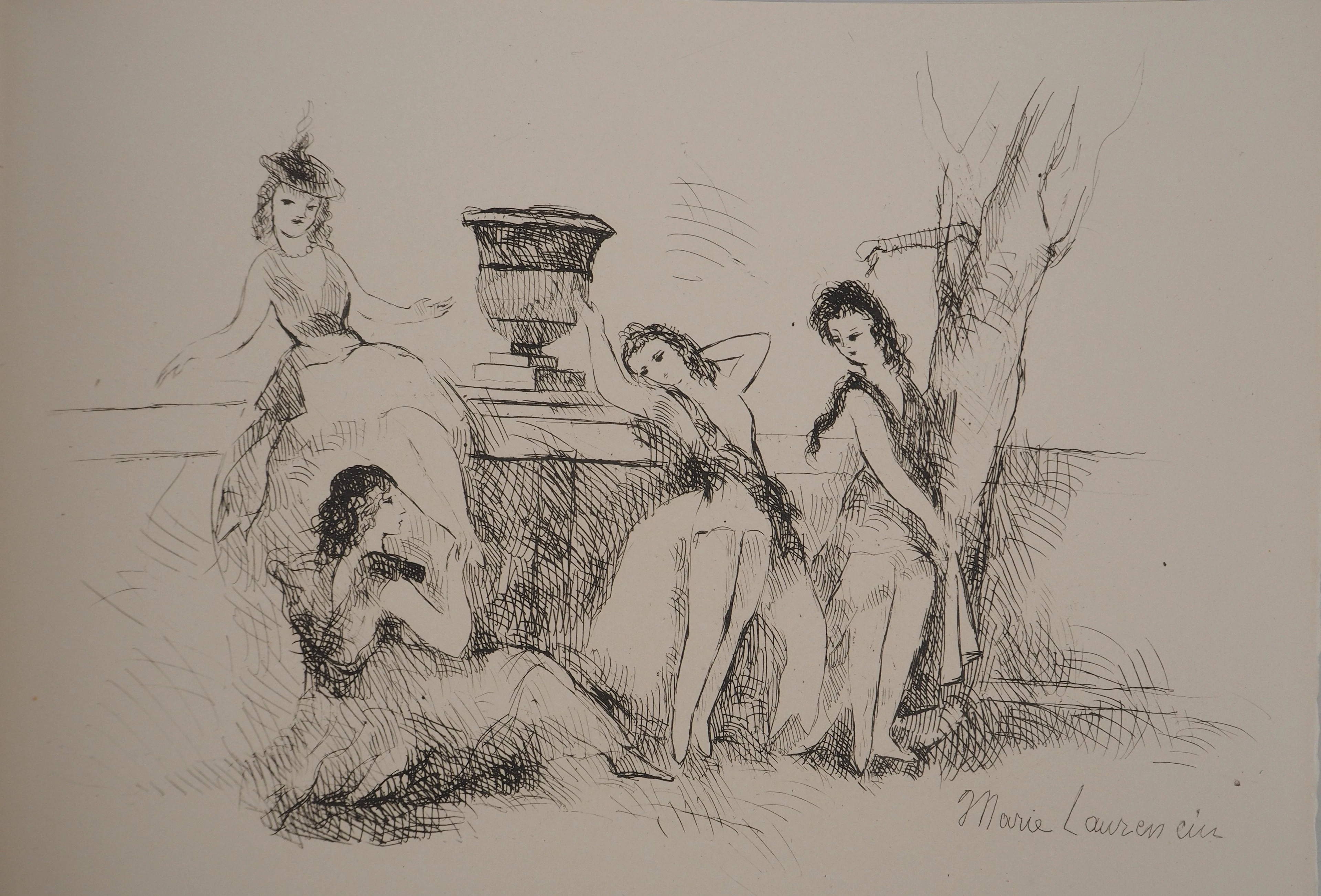 Marie LAURENCIN : L’été, Gravure originale signée