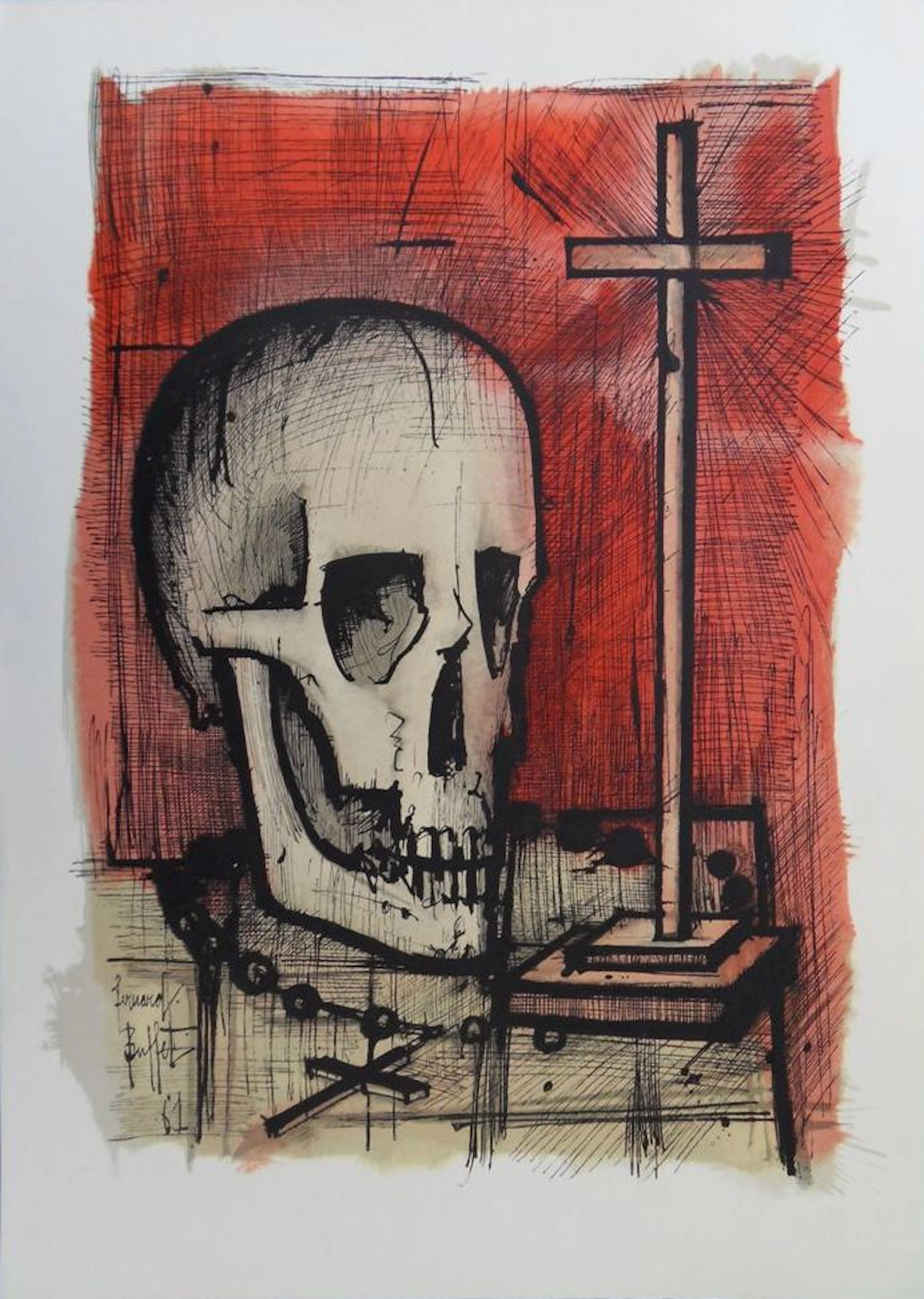 Bernard BUFFET - Vanité, 1961 - Lithographie signée