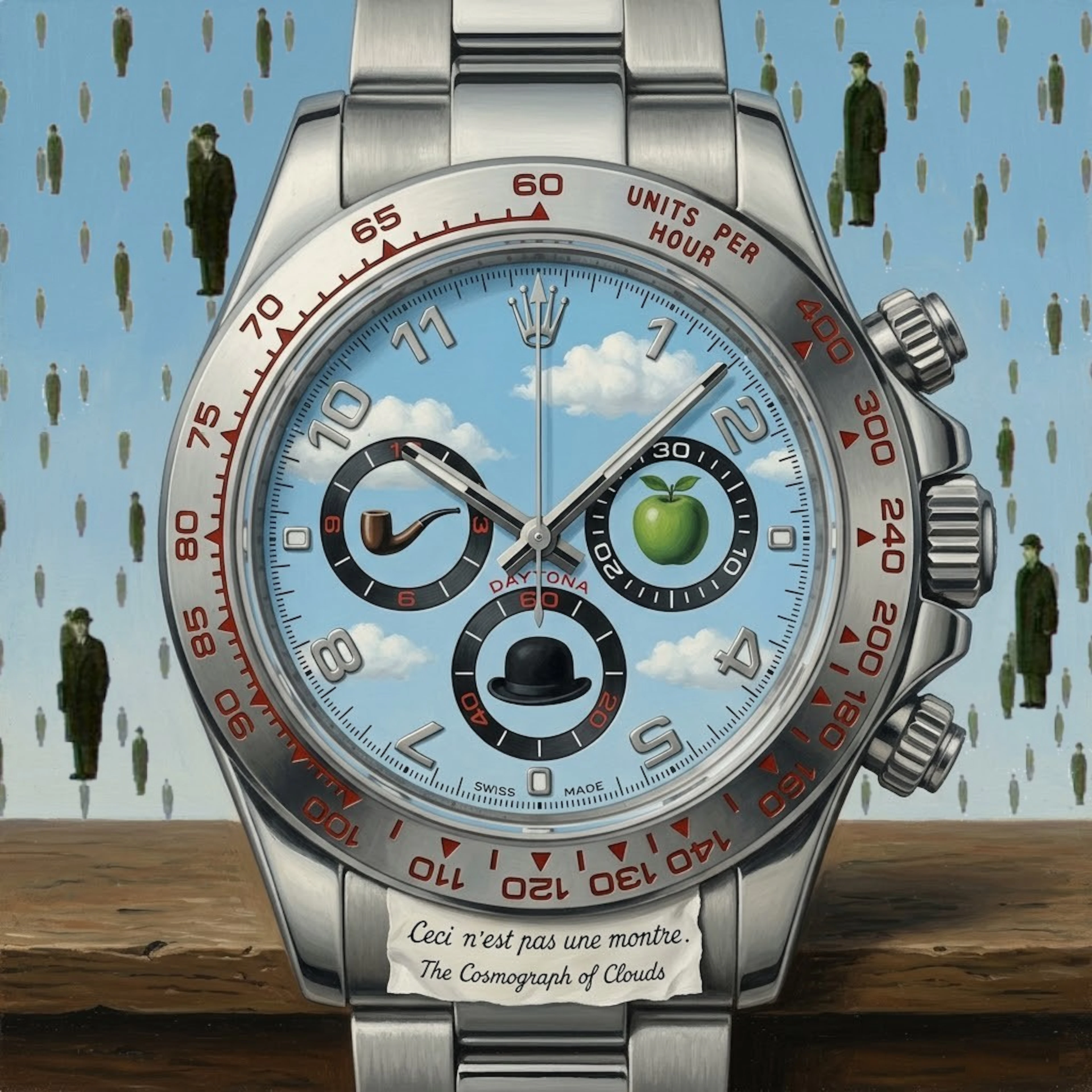 PyB - daytona Rolex 2026 - Impression numérique sur toile