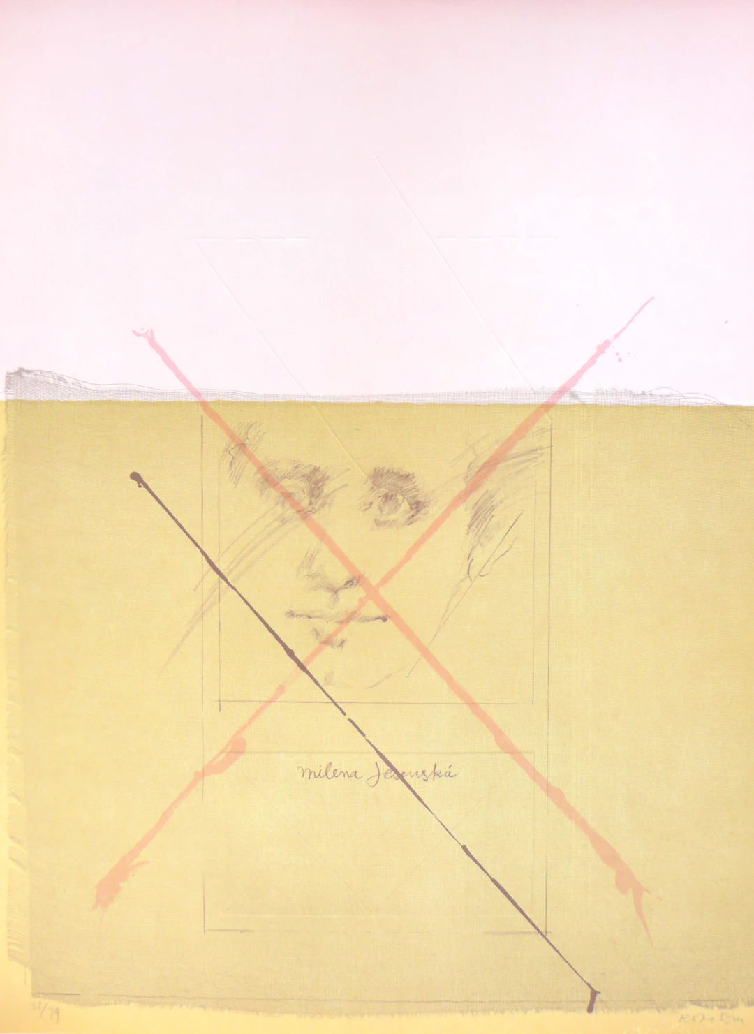 Roser BRU - Milena Jesenska, 1979, Lithographie signée