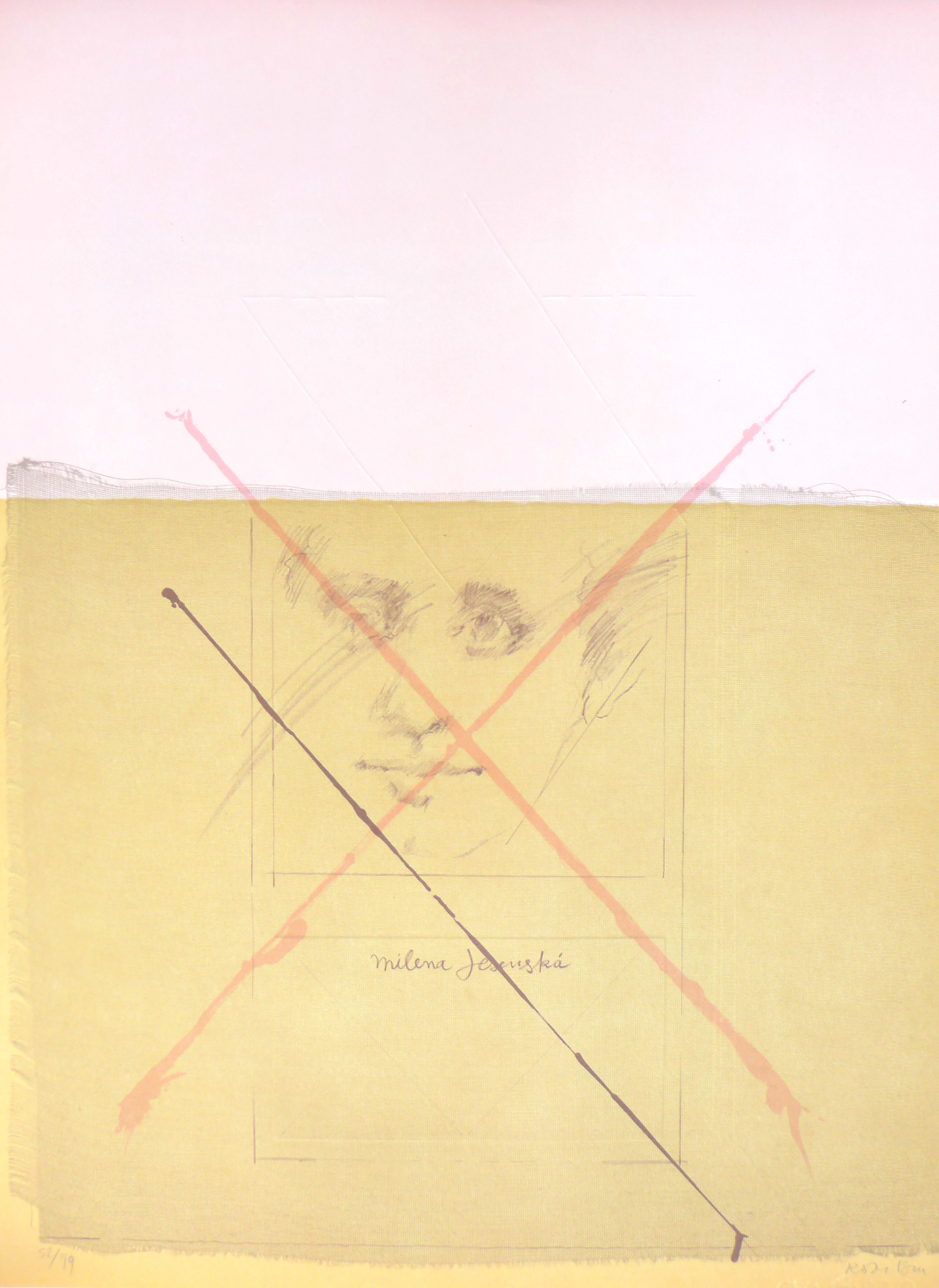 Roser BRU - Milena Jesenska, 1979, Lithographie signée