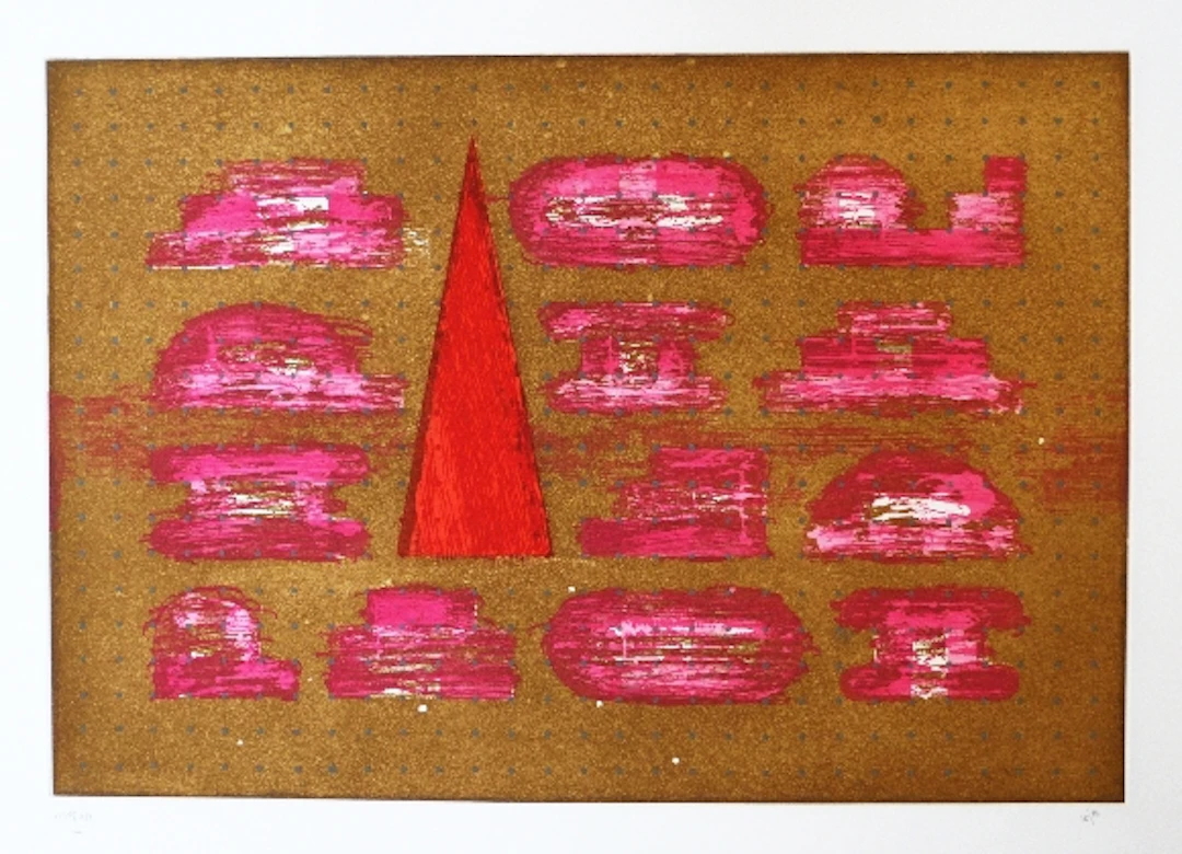 Vicente ROJO - Codice, 1991 - Eau-forte, aquatinte et gaufrage