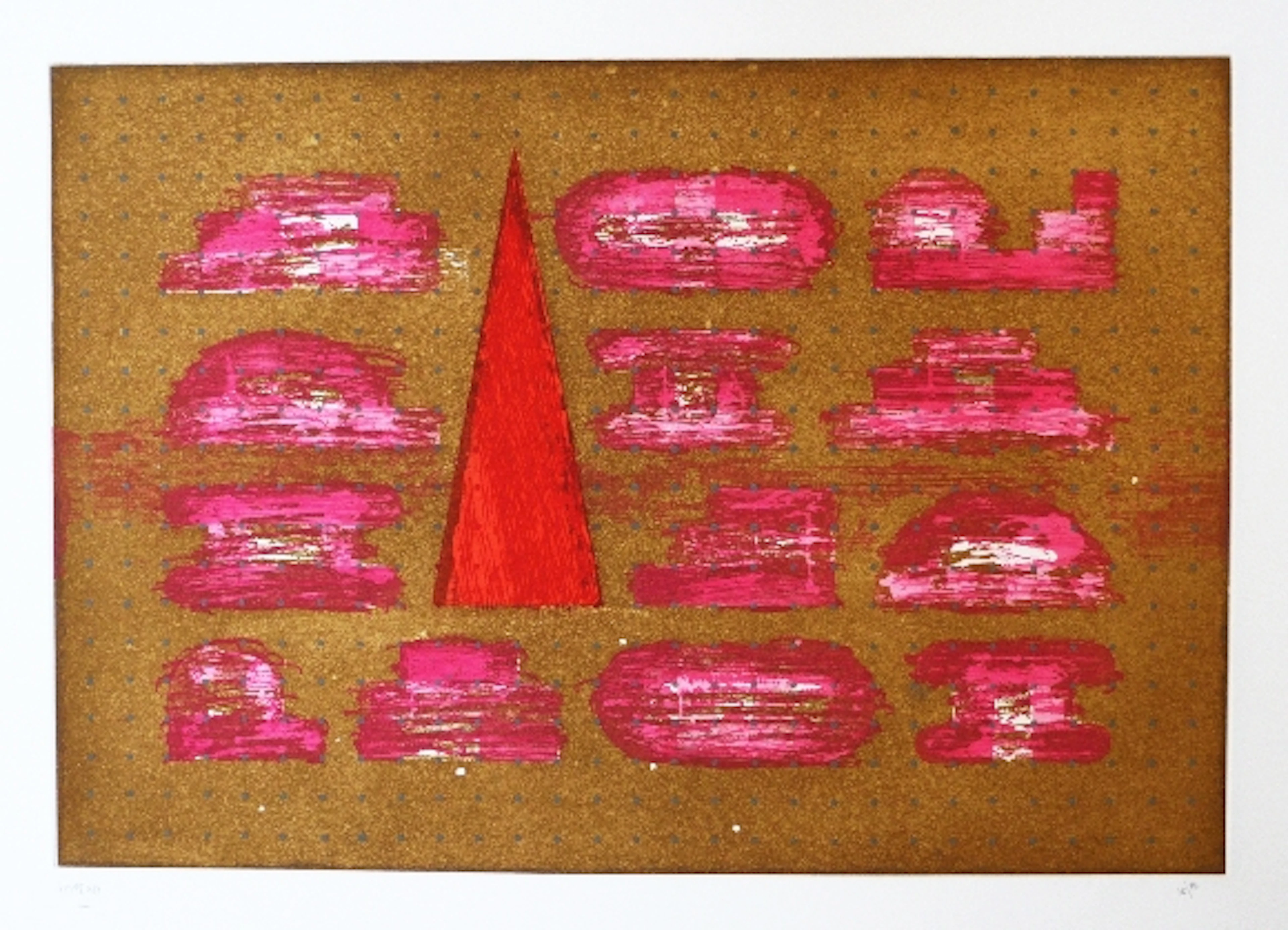 Vicente ROJO - Codice, 1991 - Eau-forte, aquatinte et gaufrage