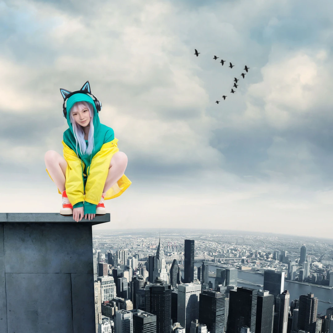 Mr Strange - Pop on the Roof, 2023 - Giclée sur papier Hanhemühle