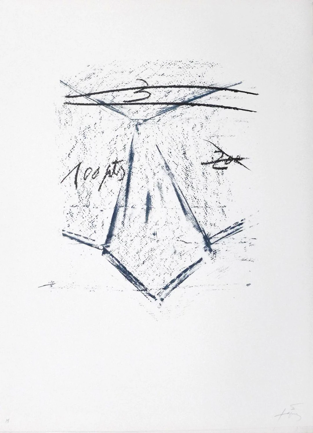 Antoni TAPIES - LLambrec, 1975 - Lithographie signée au crayon