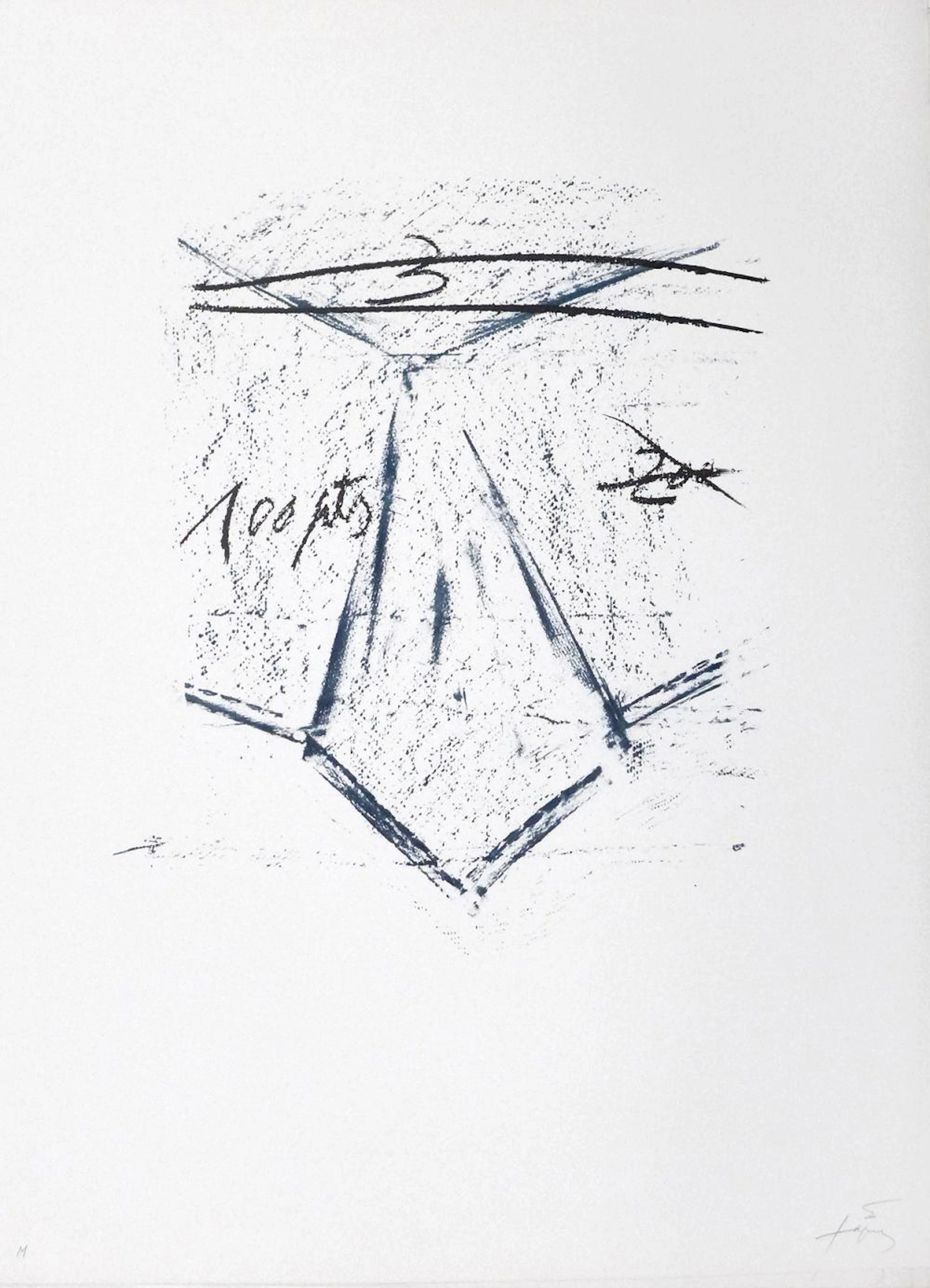 Antoni TAPIES - LLambrec, 1975 - Lithographie signée au crayon