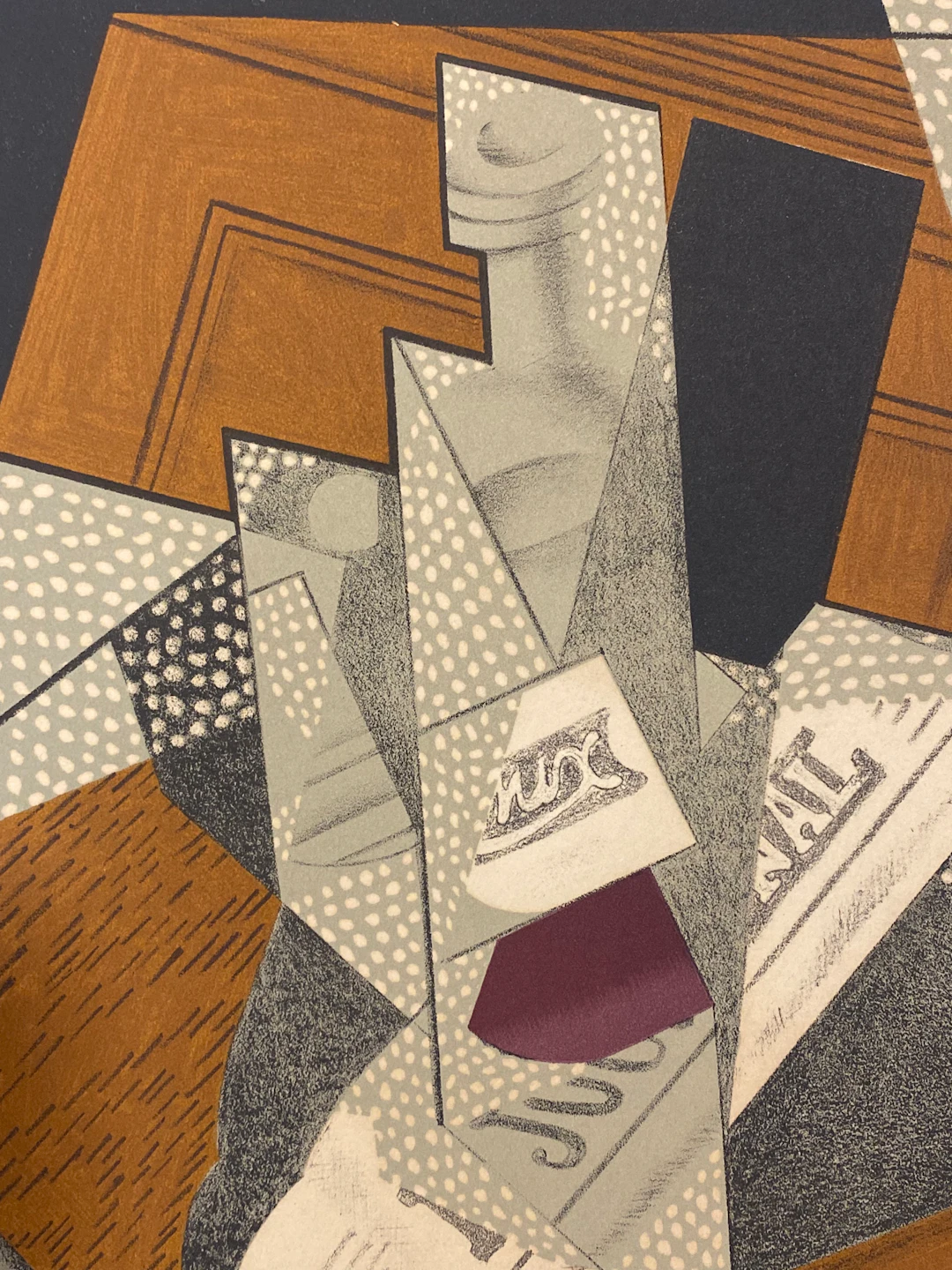 Juan Gris (d’après) - La bouteille - Lithographie sur papier cartonné