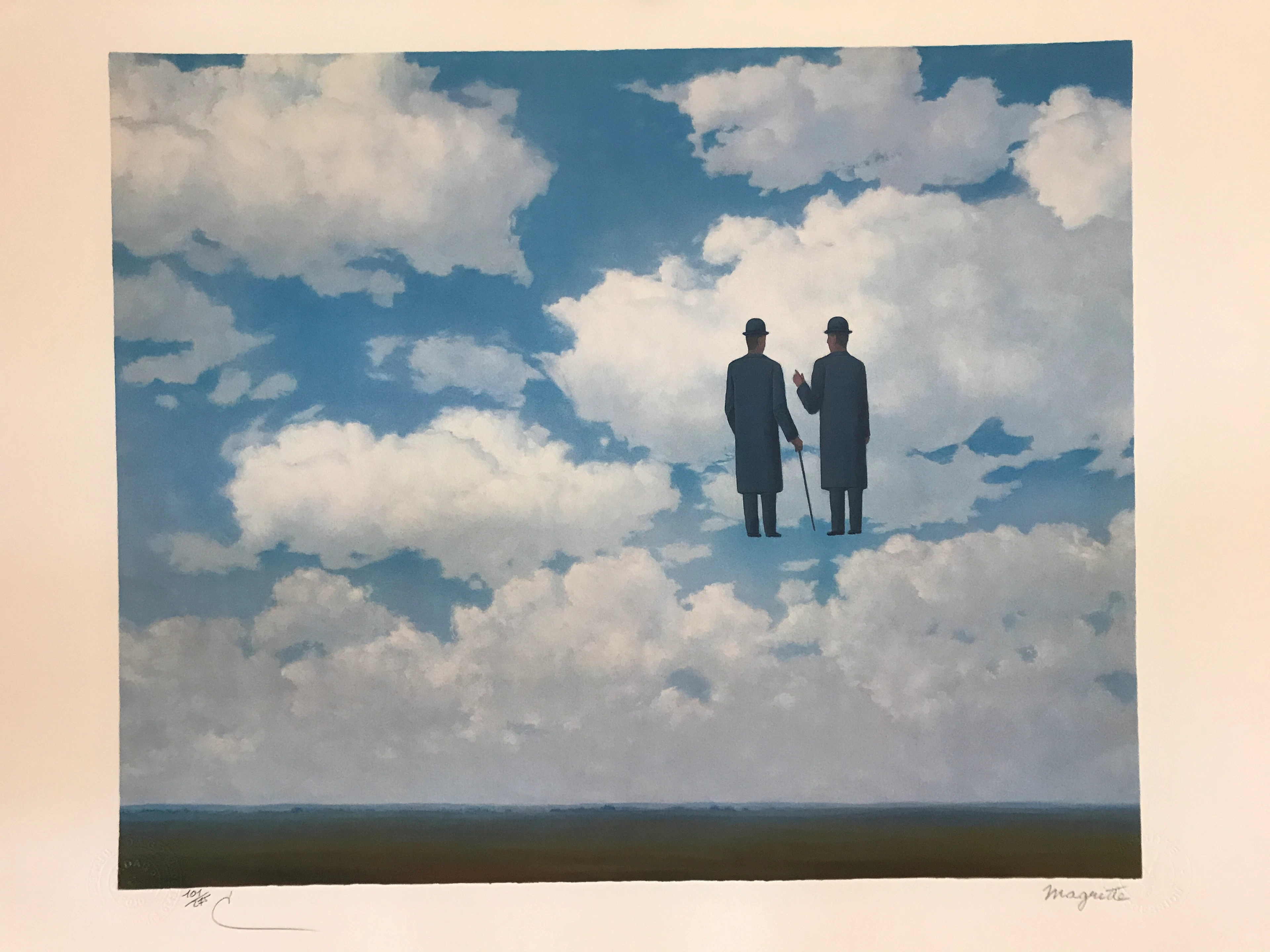 René MAGRITTE (d’après) - La Reconnaissance infinie - Lithographie