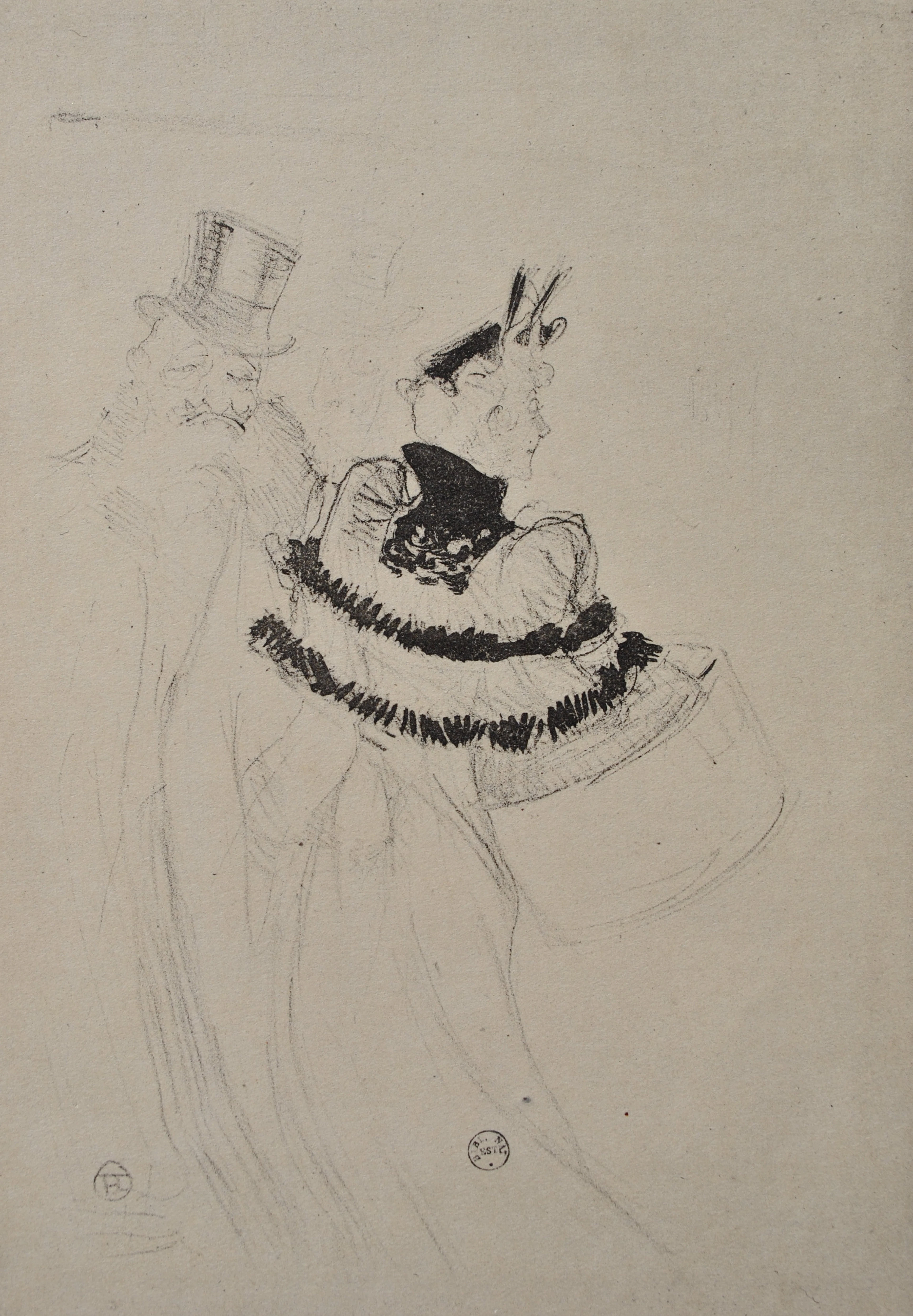 Henri de TOULOUSE-LAUTREC (d’après) : La chapelière,1927, Lithographie signée