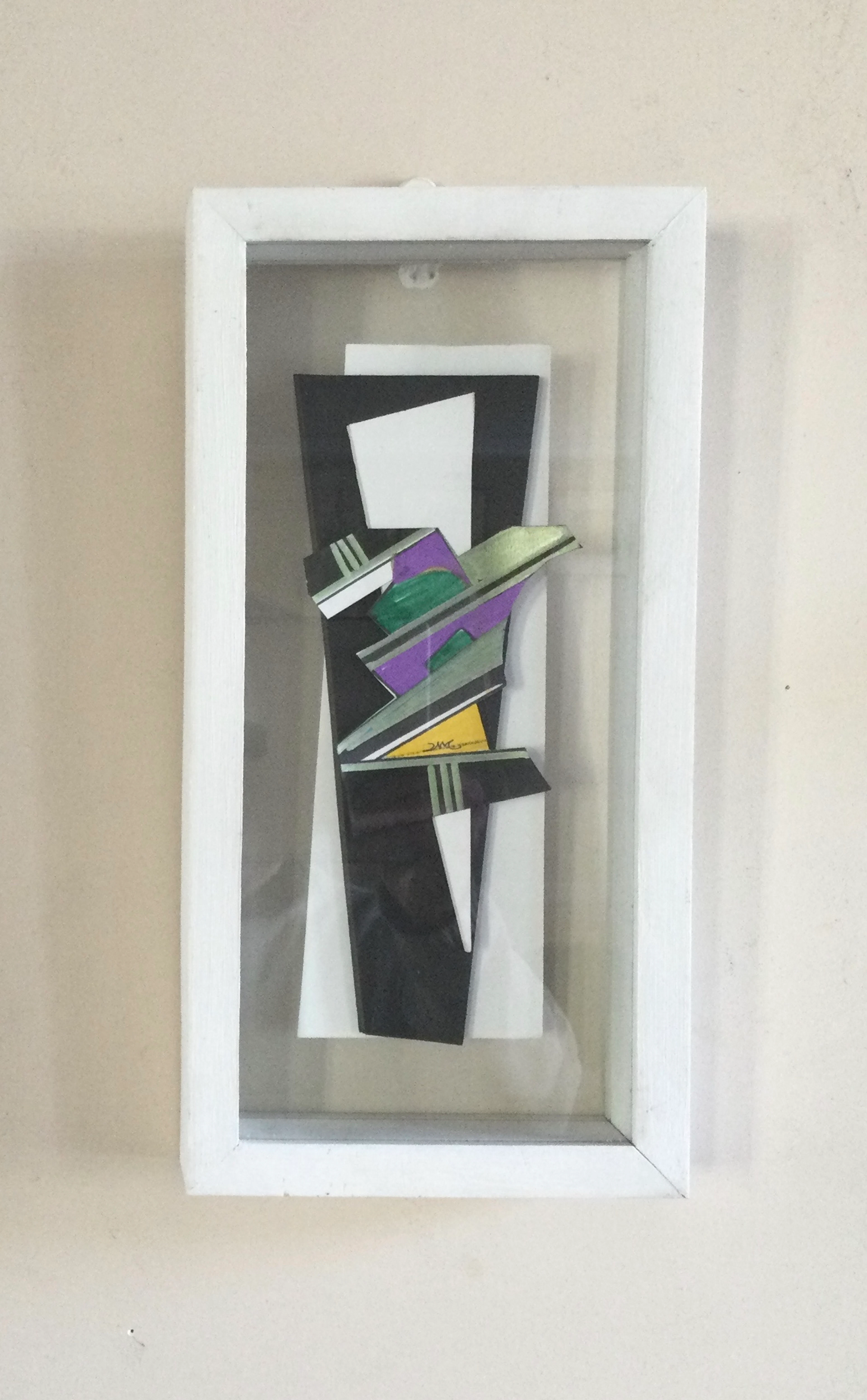 Pepe CACERES - Composition vers 1990 - Technique mixte signée