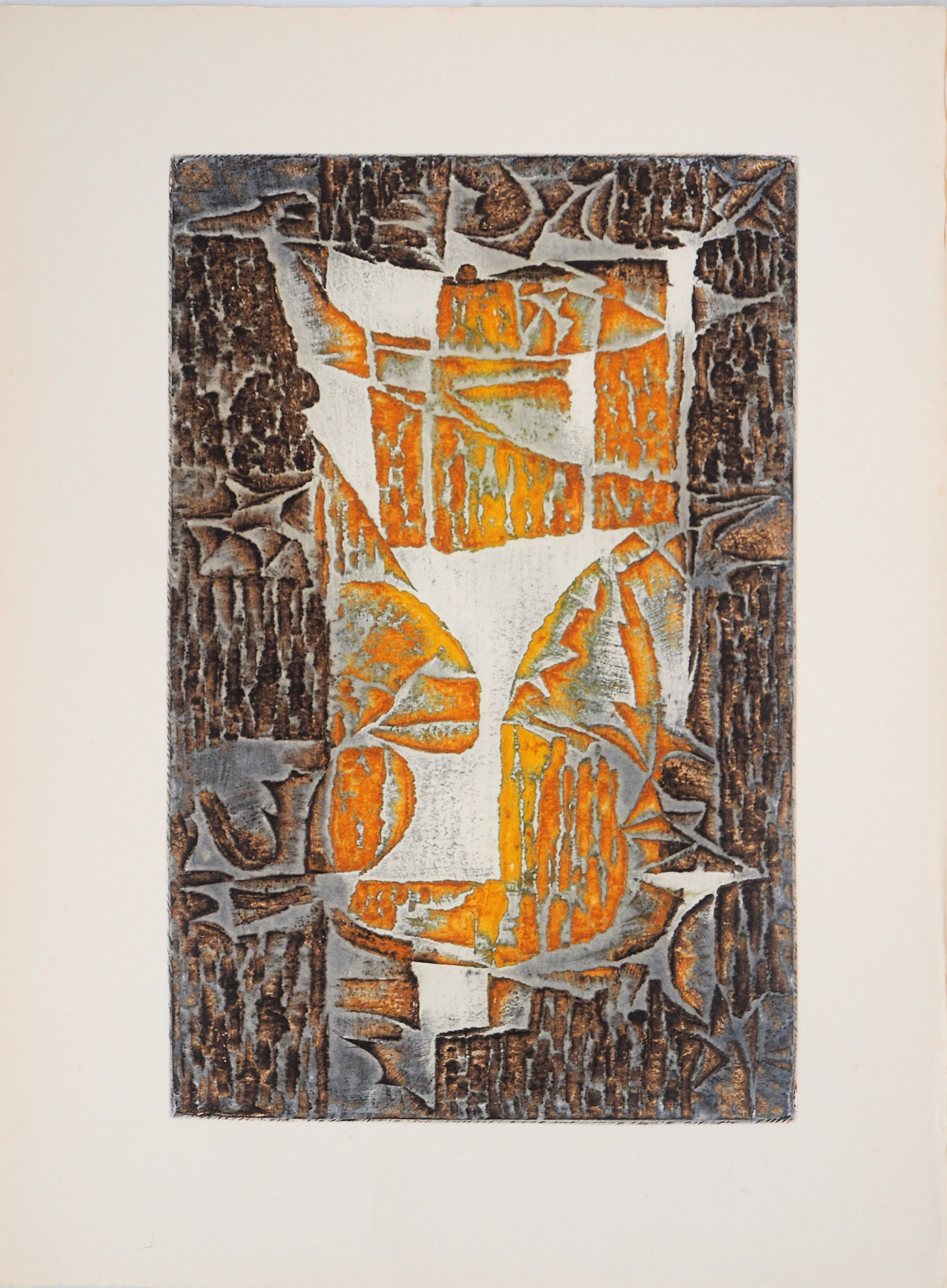 Marcel FIORINI : La couronne de Laure, 1962 - Gravure originale