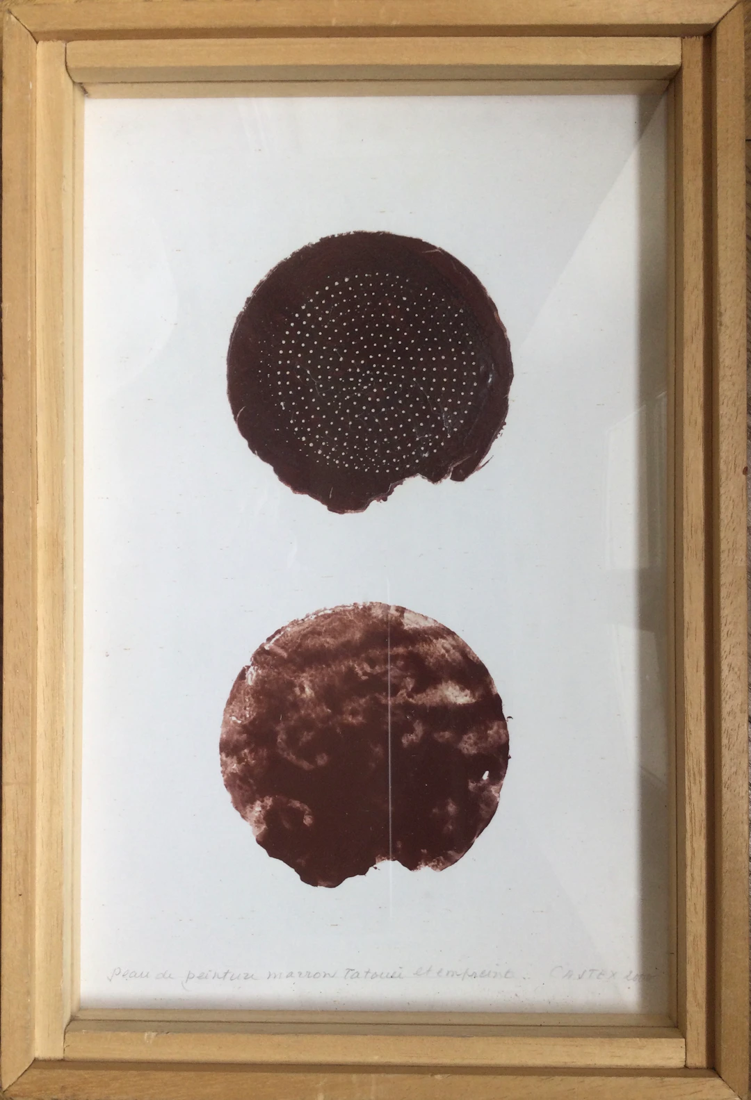 Jacques CASTEX - Peau de peinture marron , 2000 - Huile s