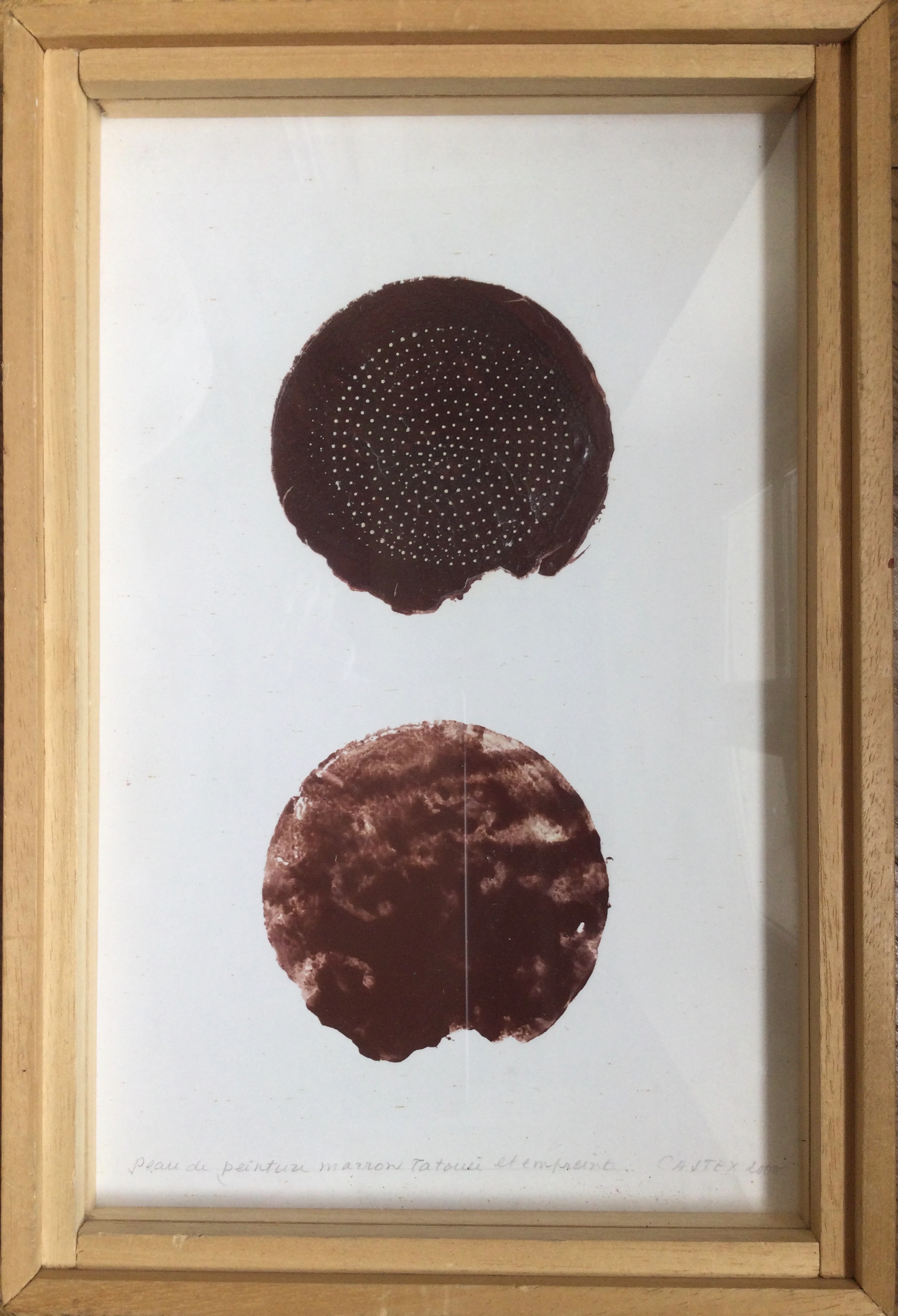 Jacques CASTEX - Peau de peinture marron , 2000 - Huile s
