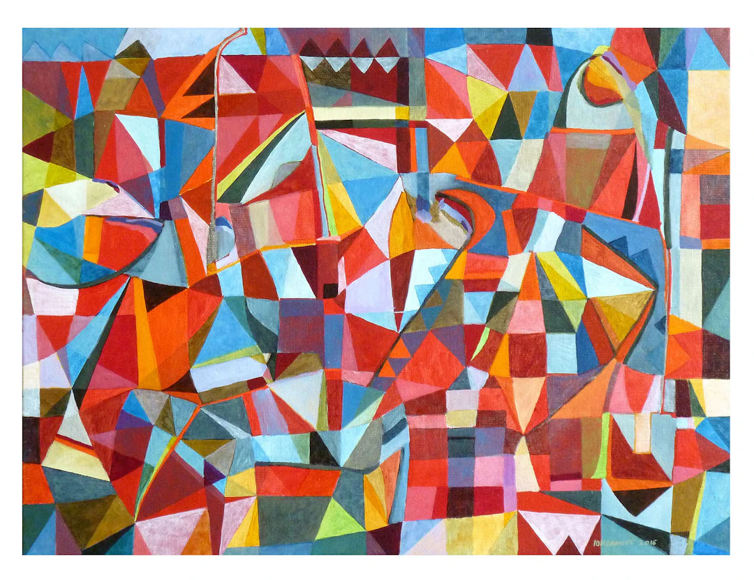 Jérémie IORDANOFF - n°599, 2019 - Huile sur toile