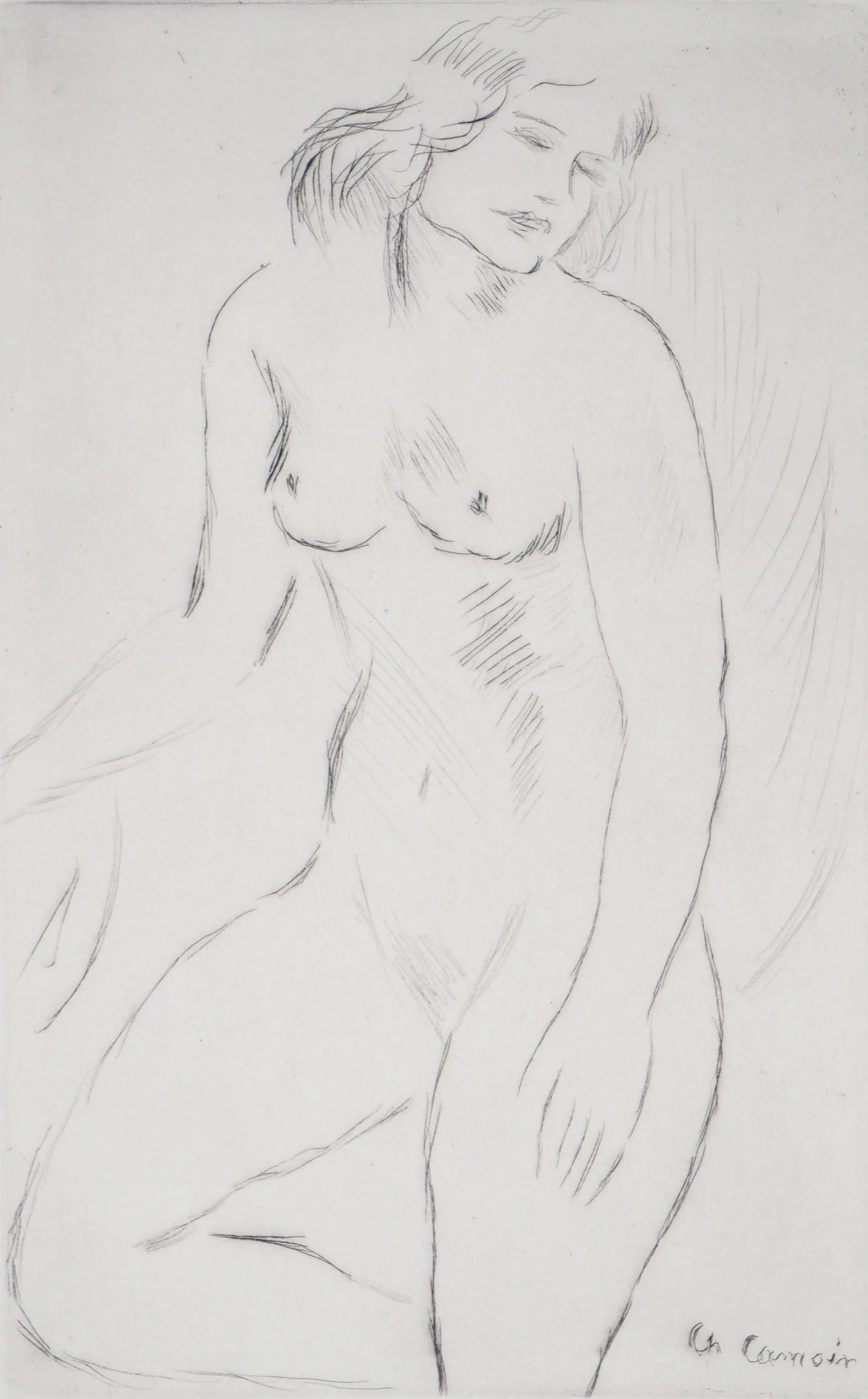 Charles CAMOIN : Nu féminin - Gravure originale signée