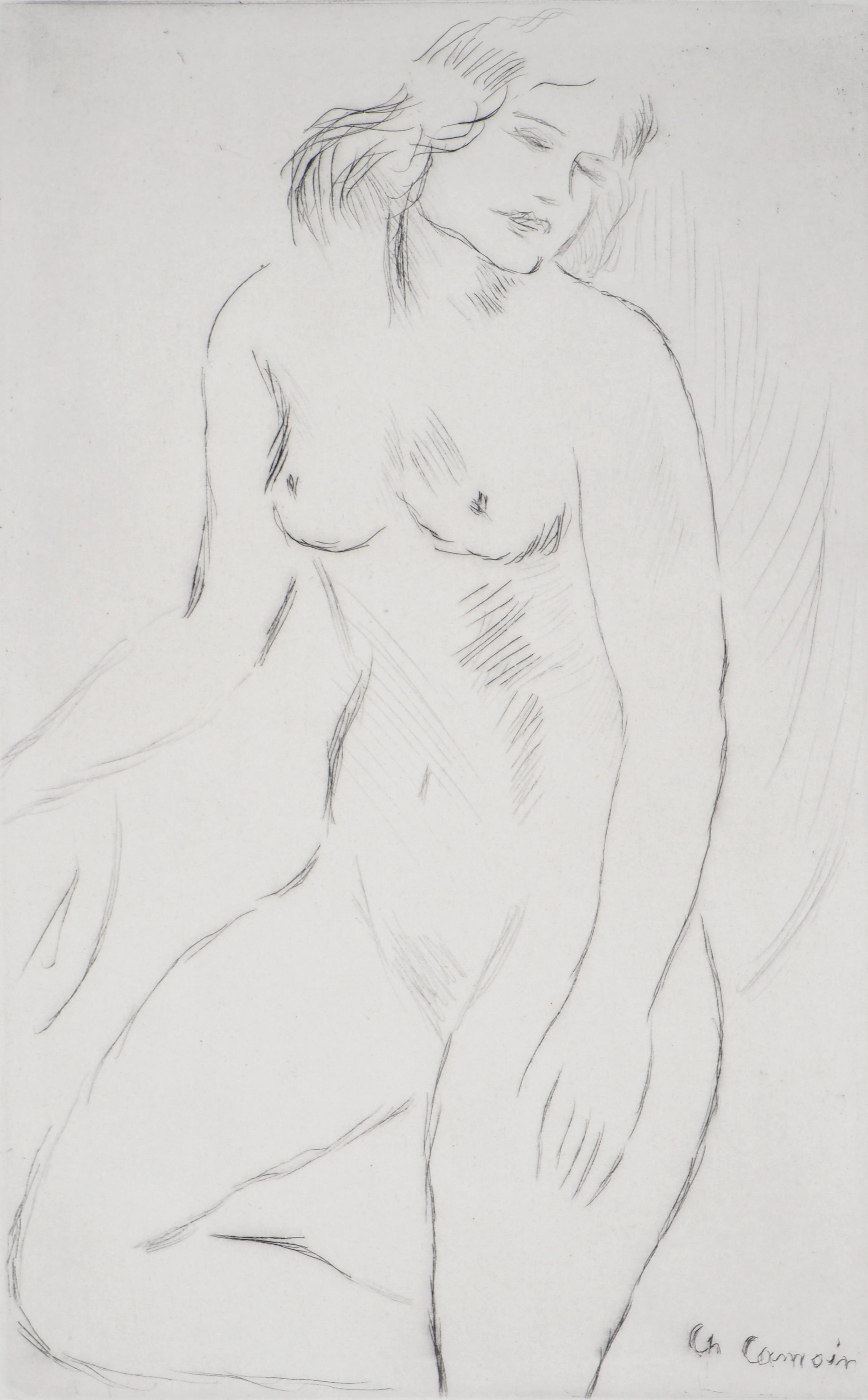 Charles CAMOIN : Nu féminin - Gravure originale signée