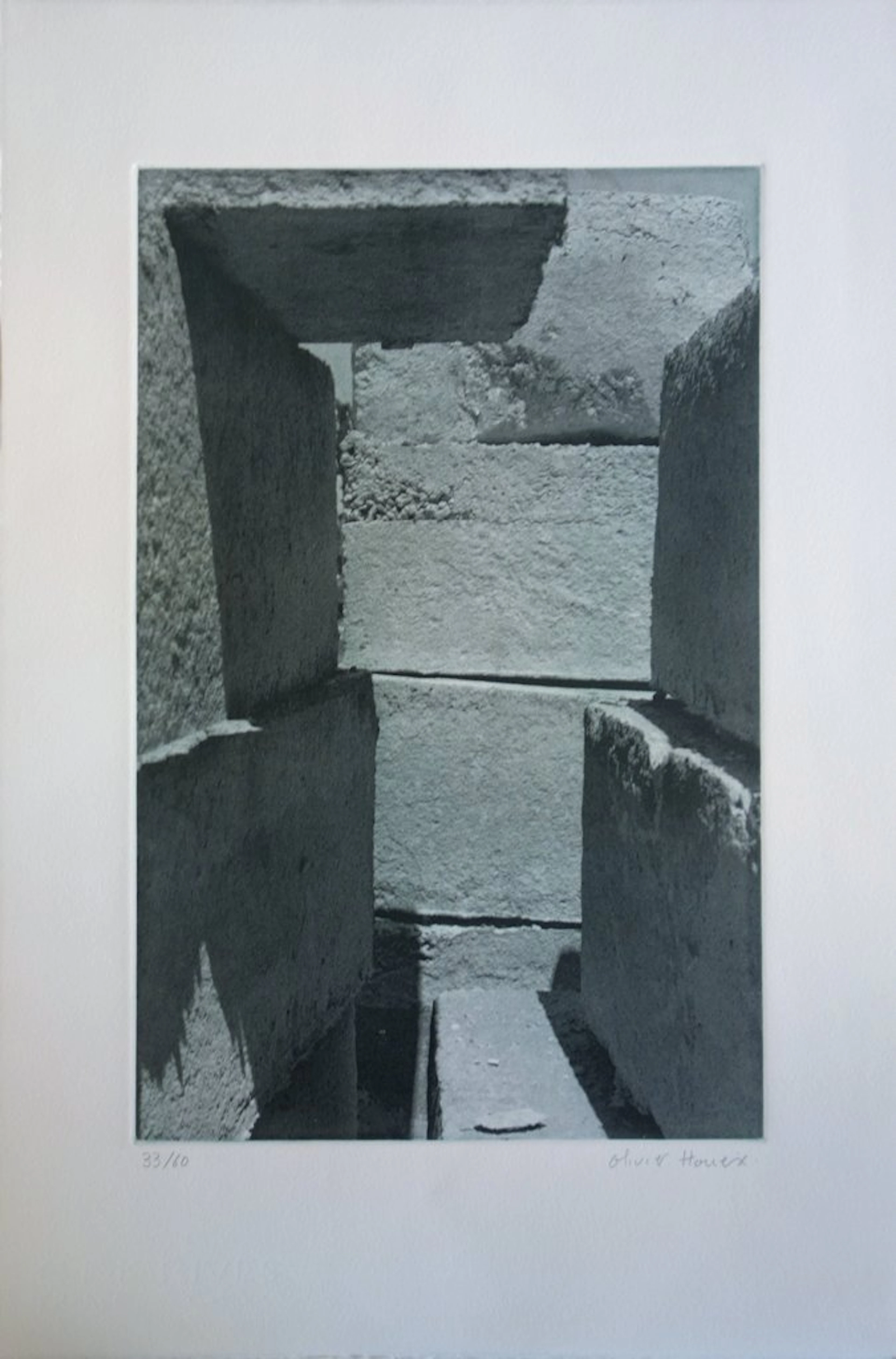 Olivier HOUEIX : Mur sur la Méditerranée - Héliogravure originale signée