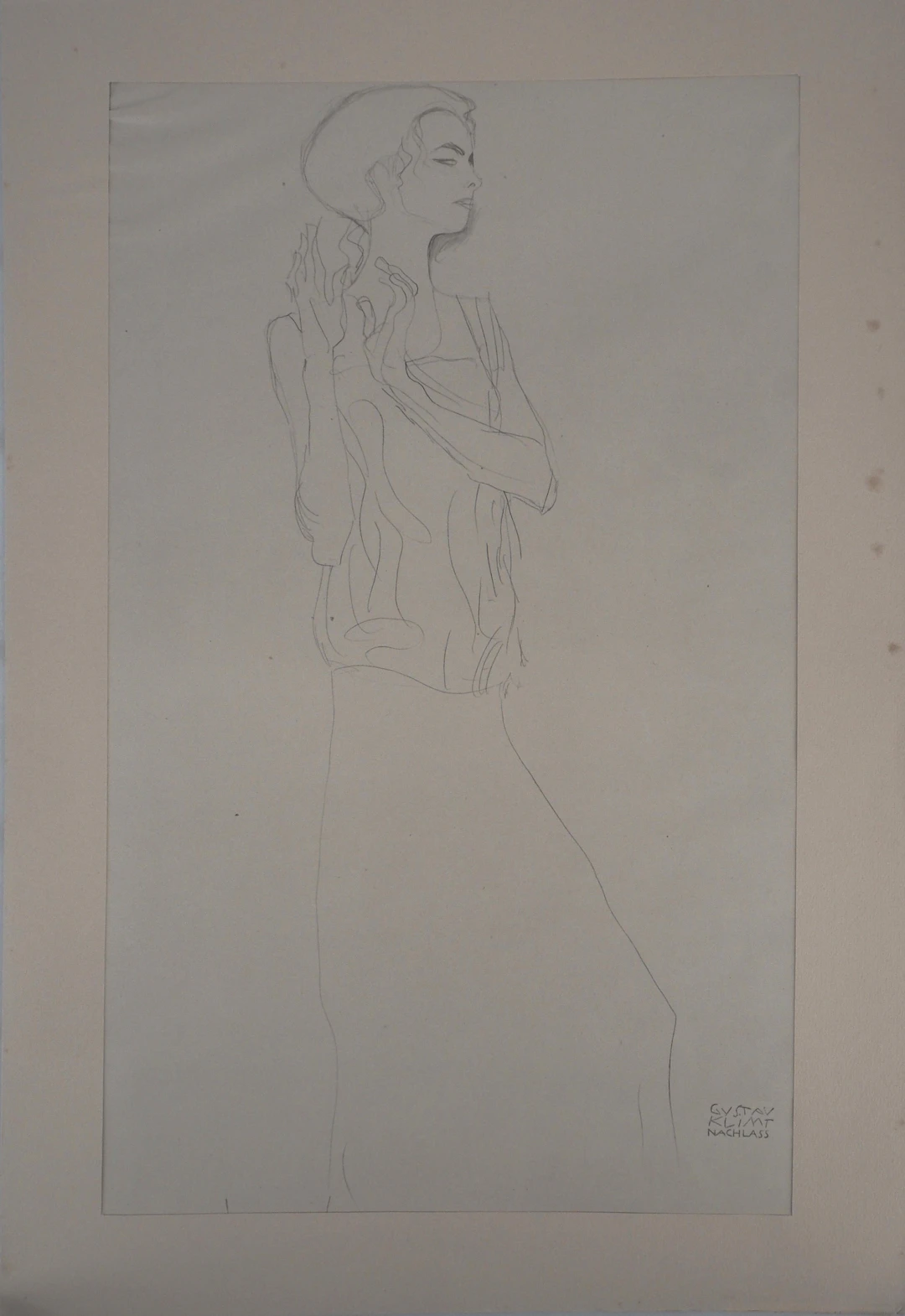 Gustav KLIMT : Actrice - lithographie signée, 1919