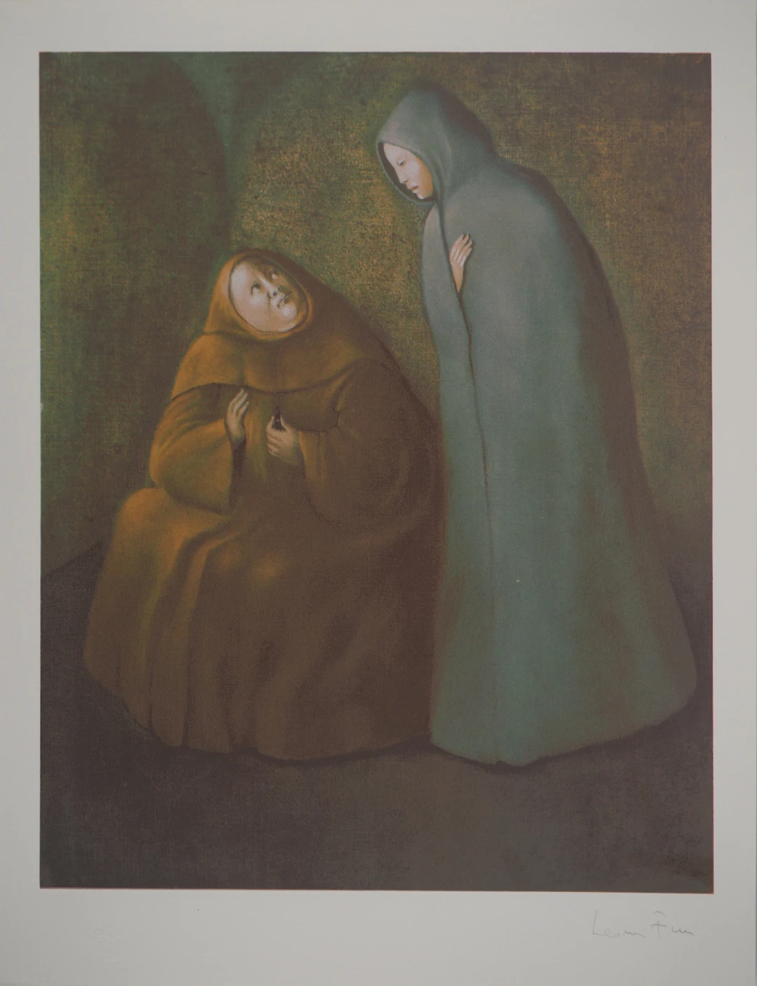 Léonor FINI : Rencontre secrète, Sérigraphie originale signée