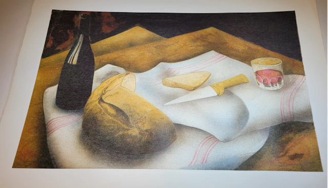 Alain BONNEFOIT - Lithographie originale - Les vraies richesses - 1980