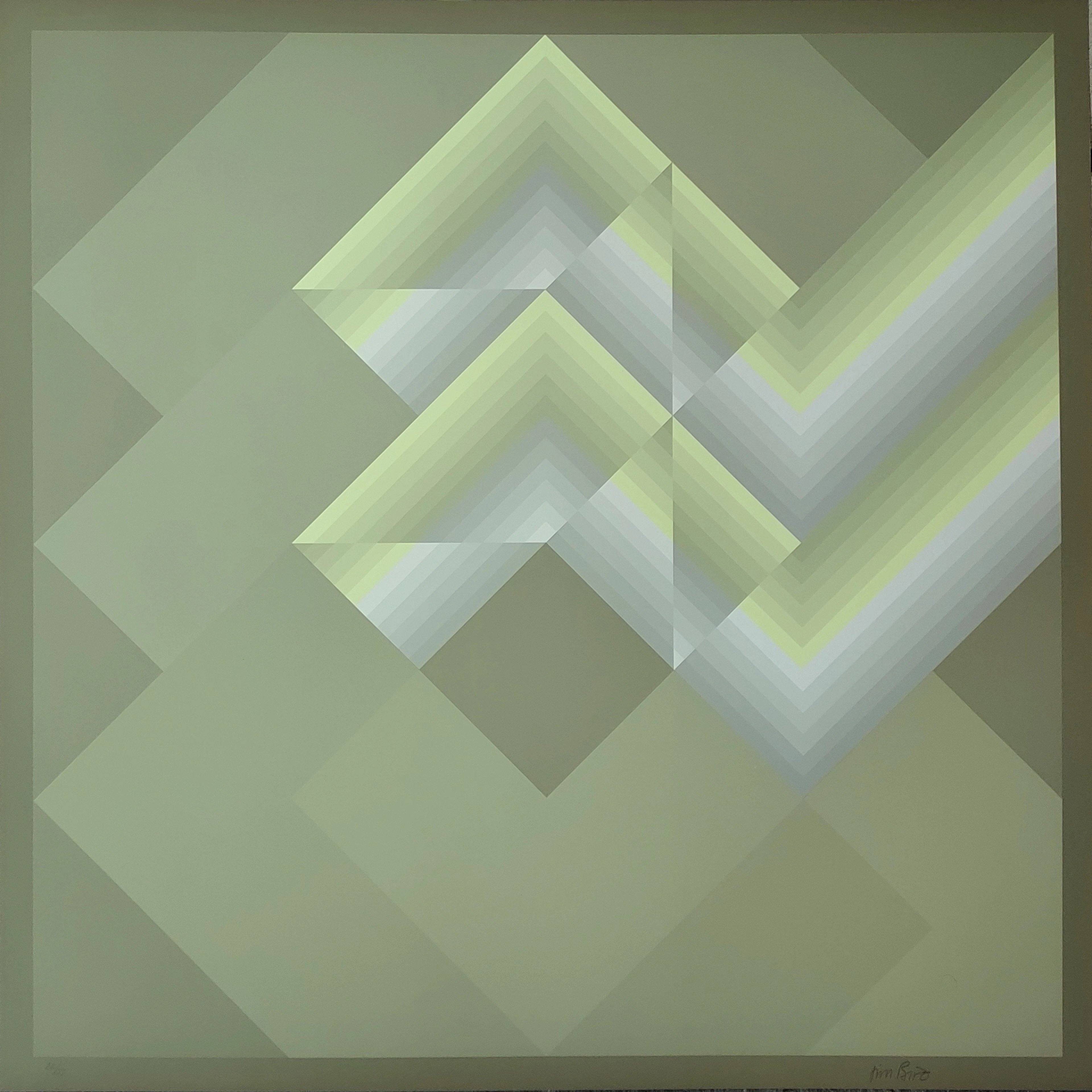 Jim BIRD - Tribute to Vasarely 4, 1972 - photolithographie