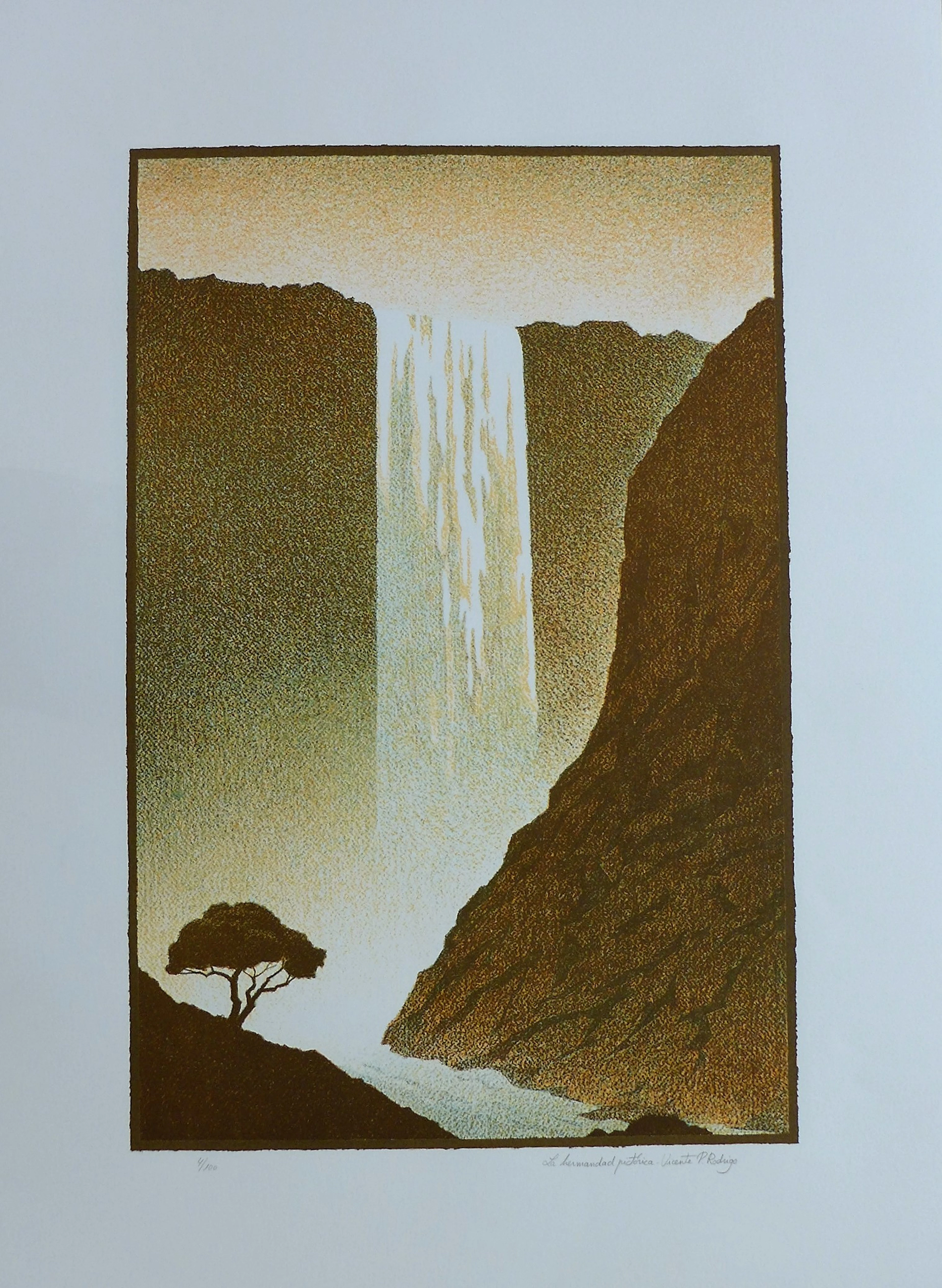 Vicente PASCUAL RODRIGO - Unicamente se oye el sileci, 1985 - Lithographie