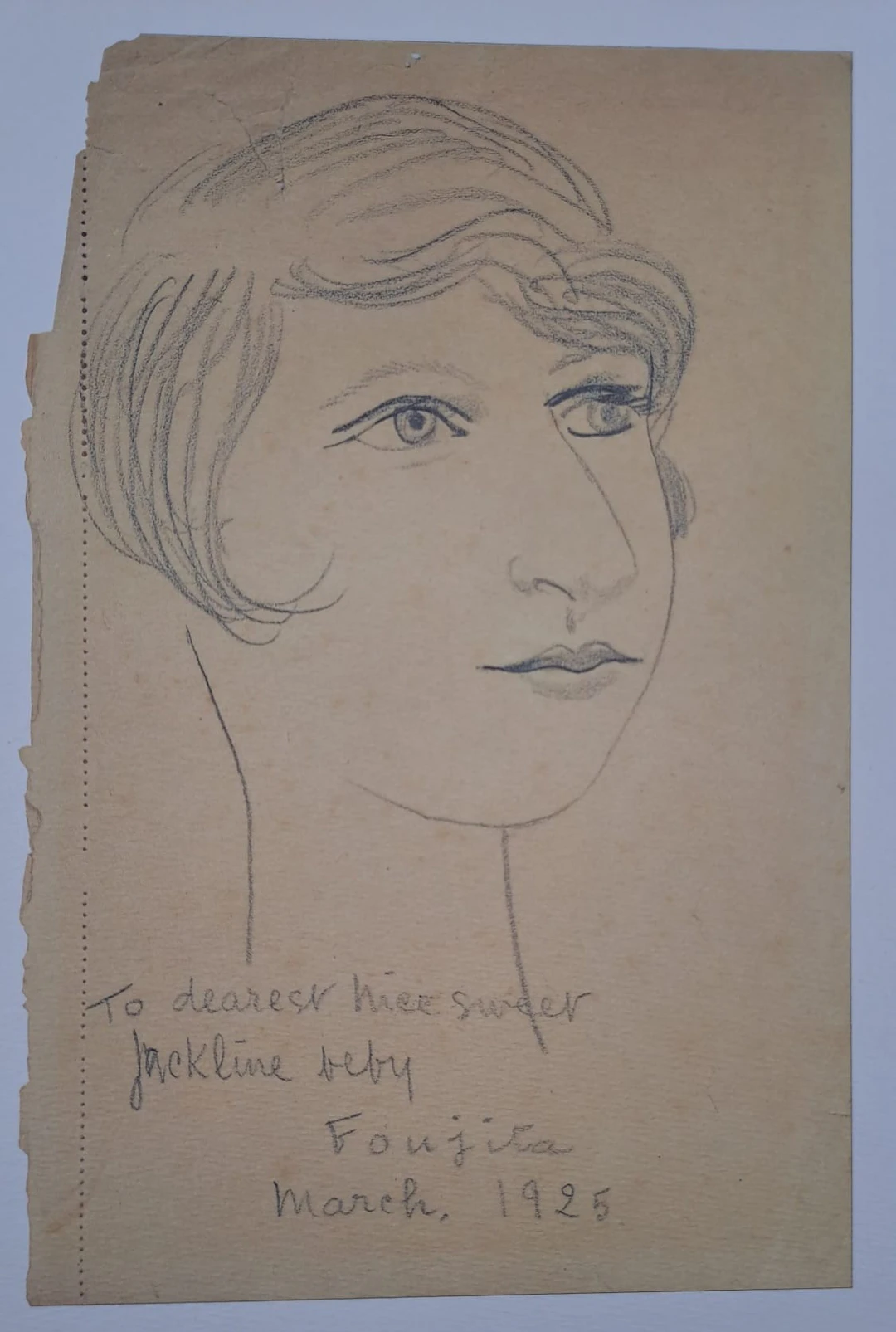 Léonard Foujita (d’après) - Portrait de Jacqueline - Impression d’art, signée