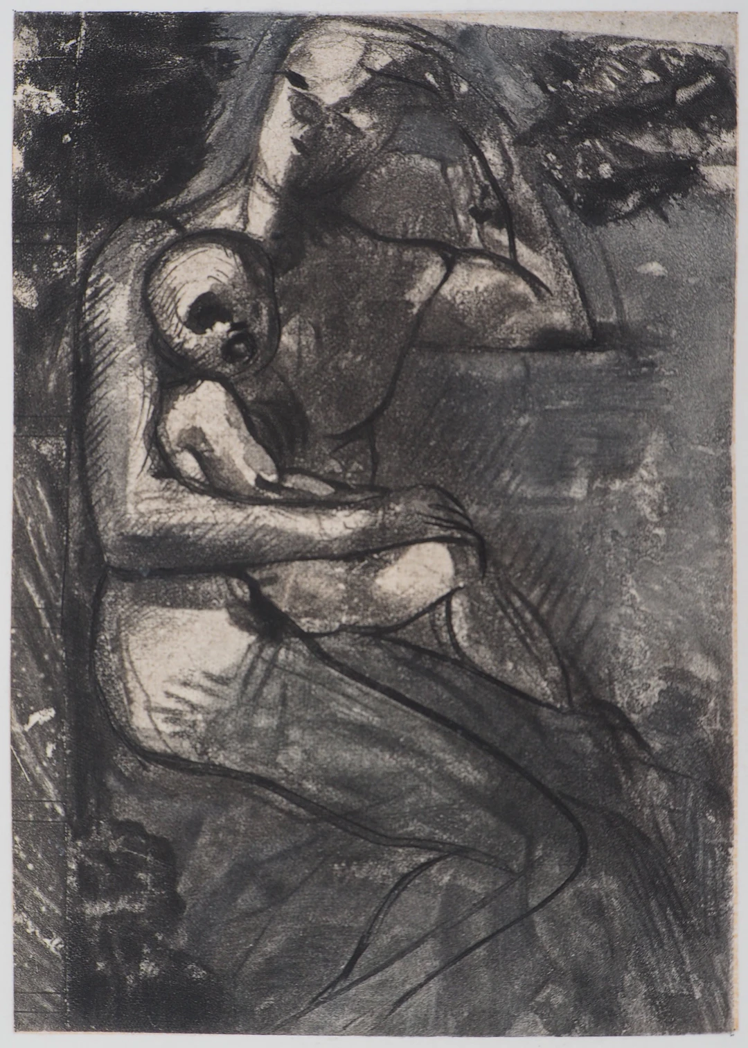 Auguste RODIN (d’après) : Mère et fils - Gravure
