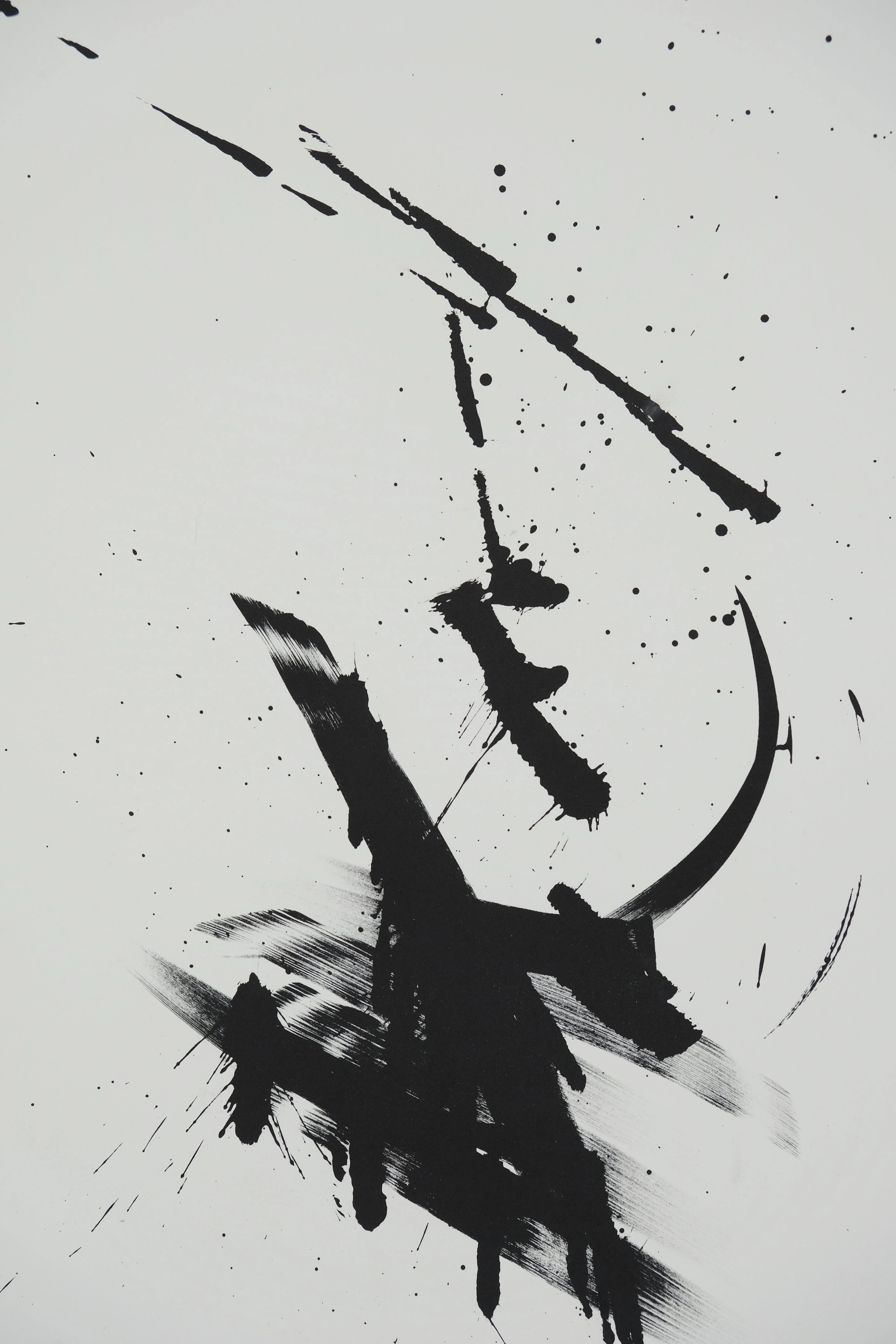 Jean MIOTTE : Composition abstraite - Lithographie originale signée BAT