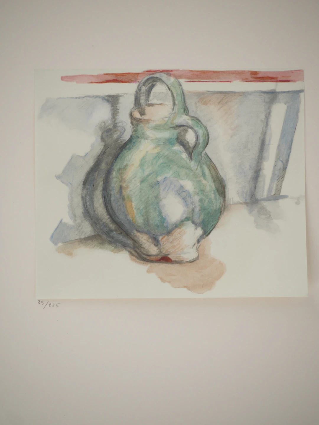 Paul CEZANNE : La cruche verte, Lithographie et pochoir