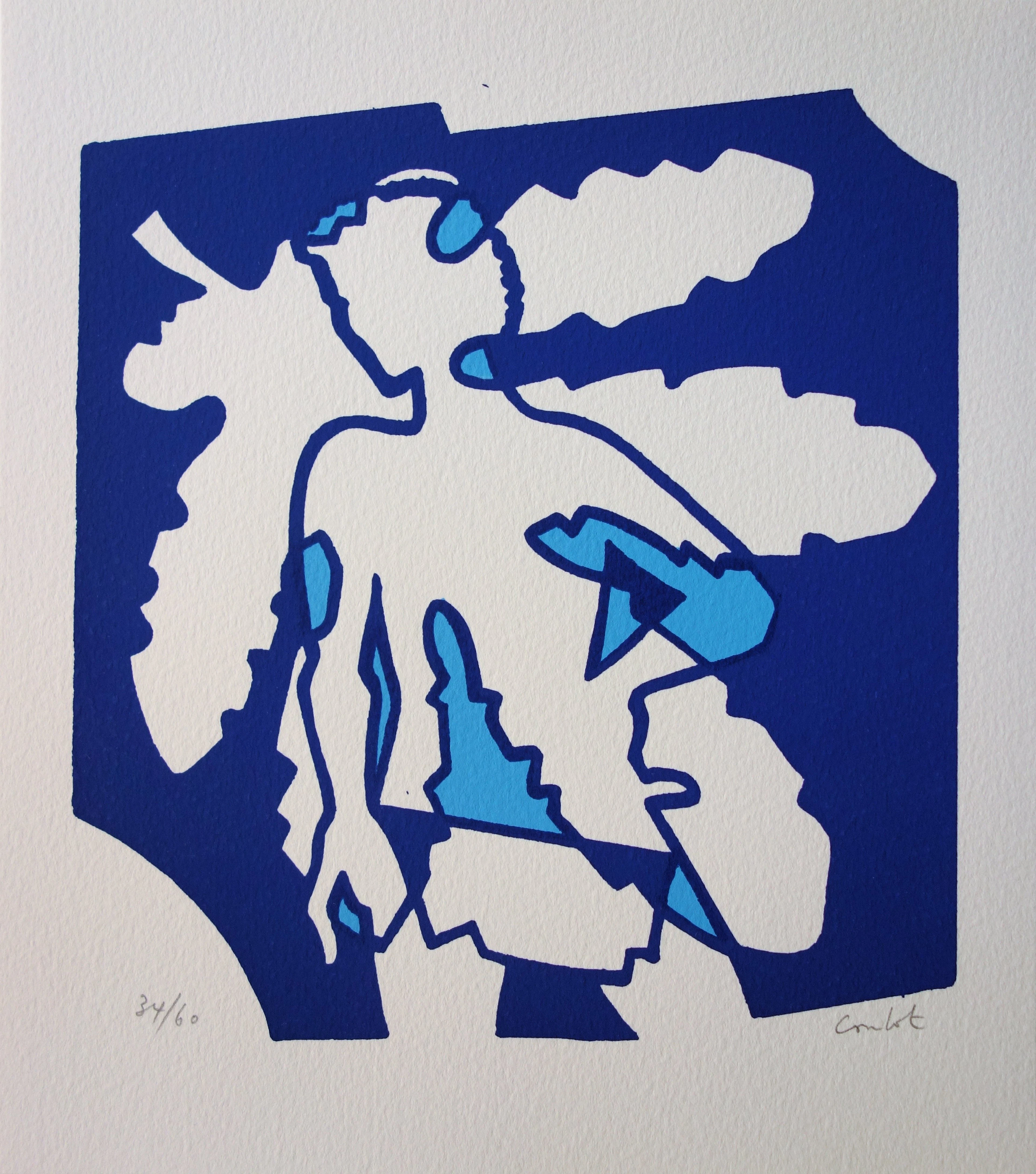 Jean COULOT : Homme au chêne, Sérigraphie originale signée