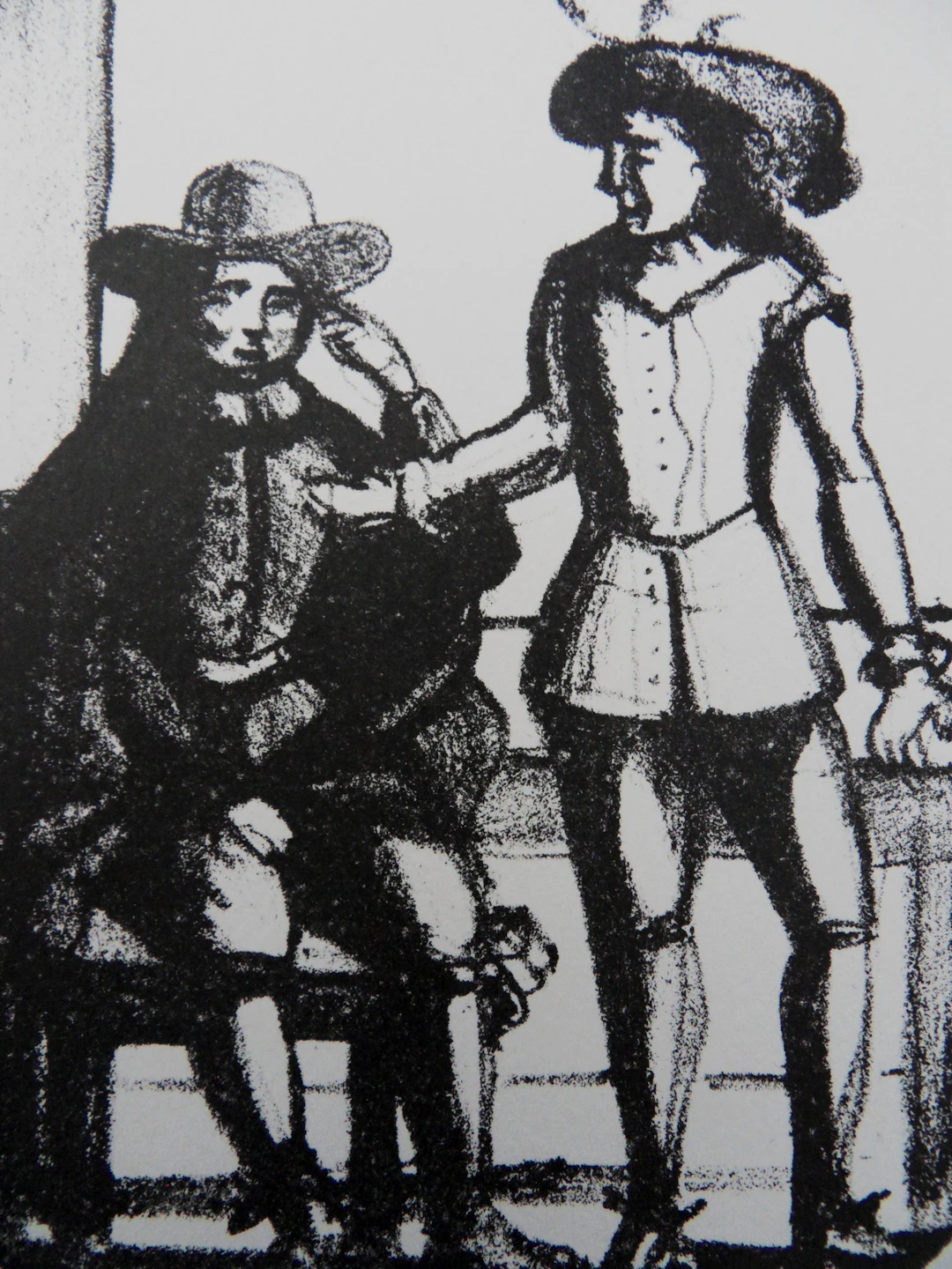 André DERAIN : Deux nobles - Lithographie originale signée