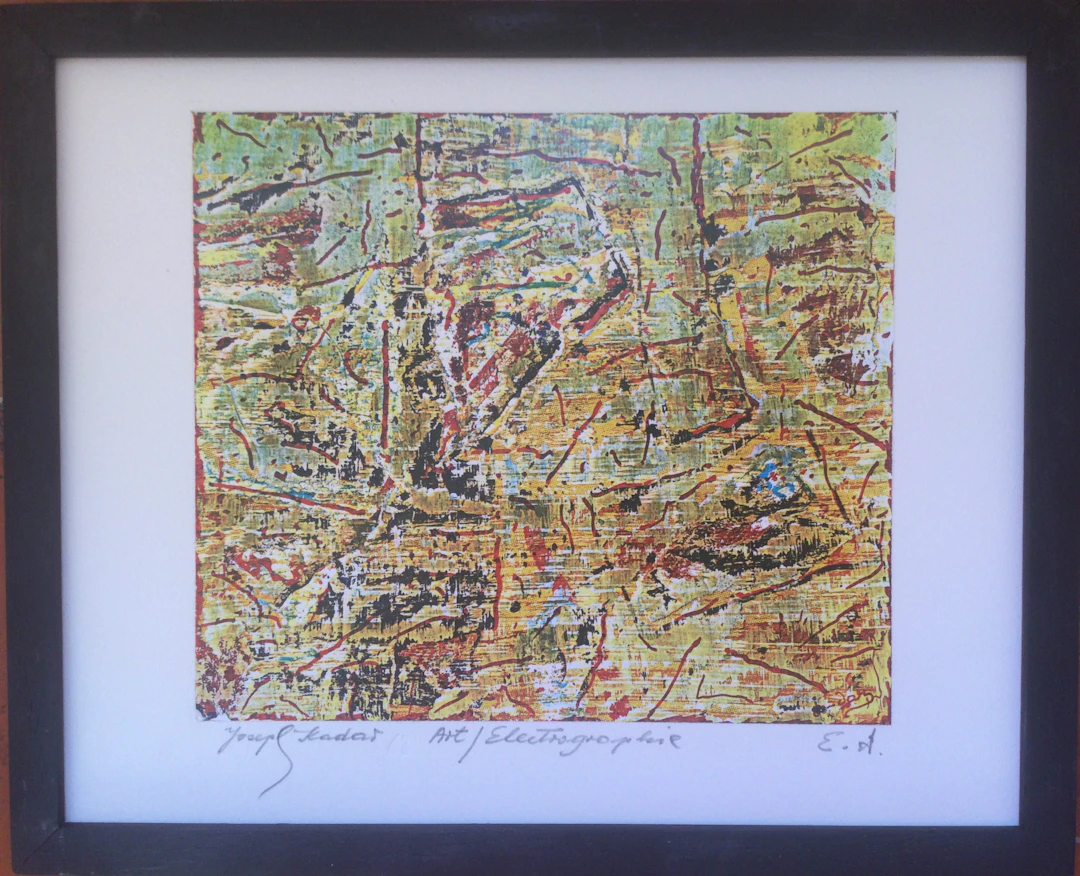 Joseph KADAD - Composition électographique - Électrographie originale signée