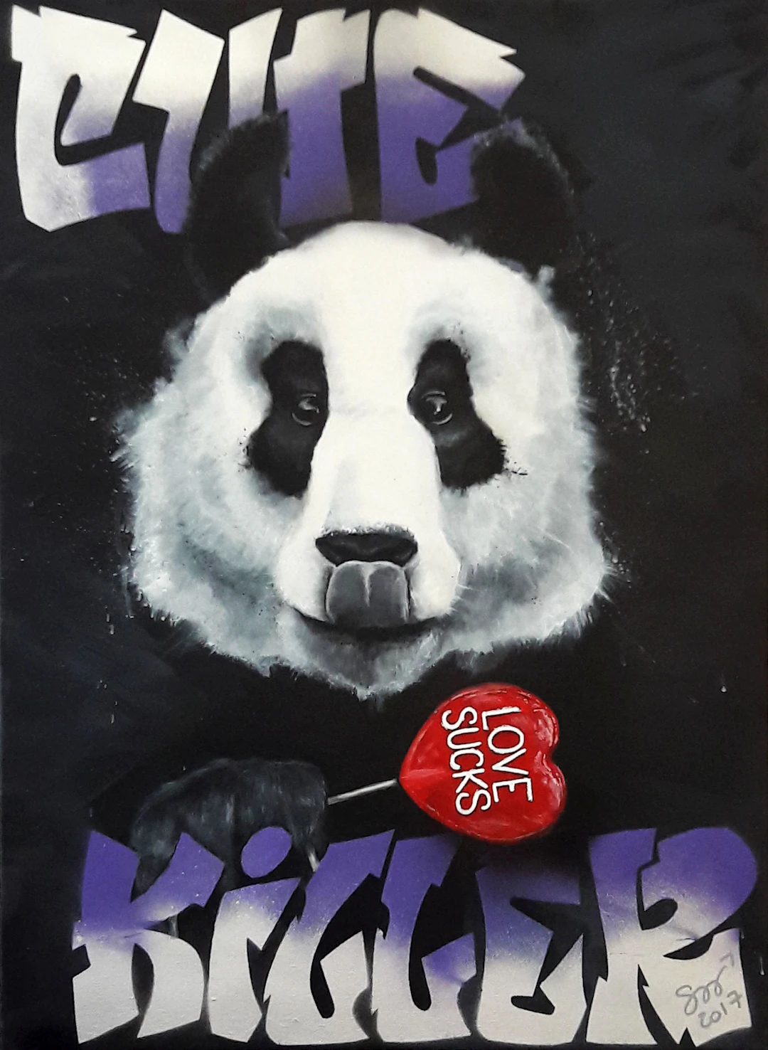 Sylvie MAGNIN - Cute Killer , 2017 - Acrylique sur toile