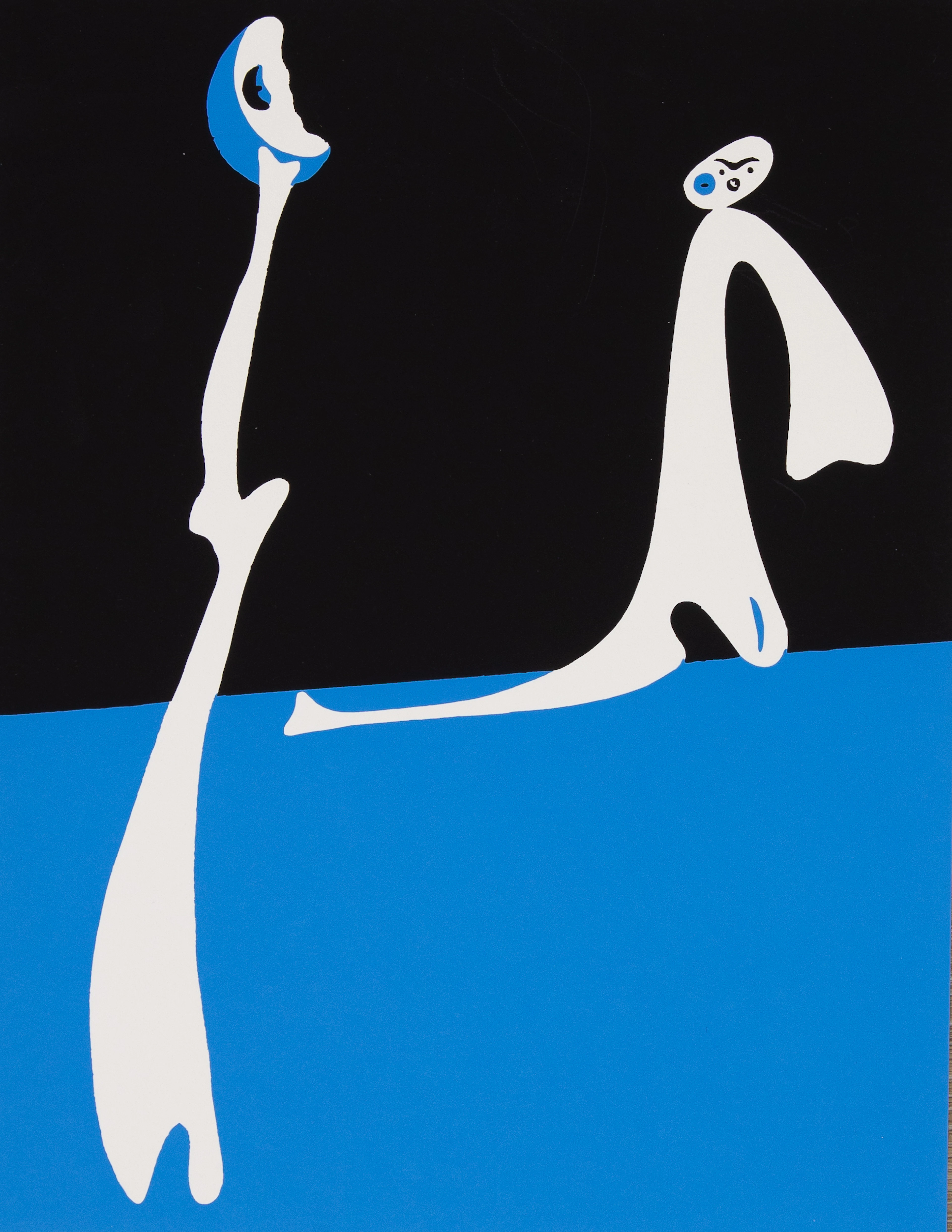 Joan MIRO : Personnage au clair de lune - Sérigraphie
