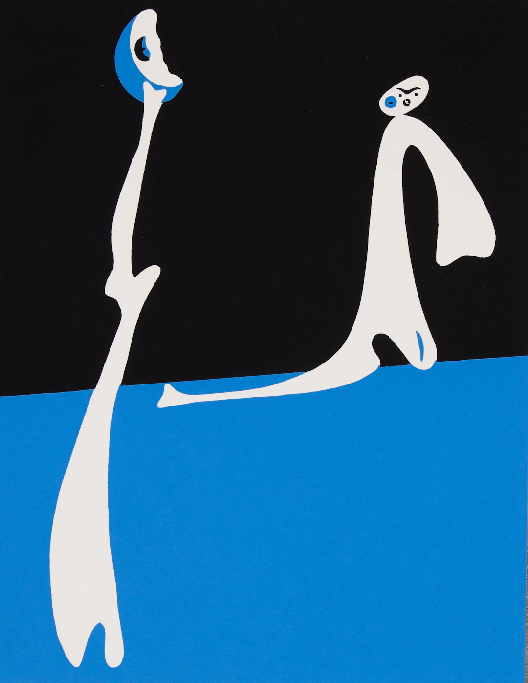 Joan MIRO : Personnage au clair de lune - Sérigraphie