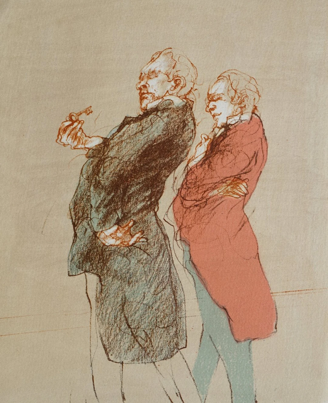 Claude WEISBUCH : La clé, 1984 - Lithographie originale