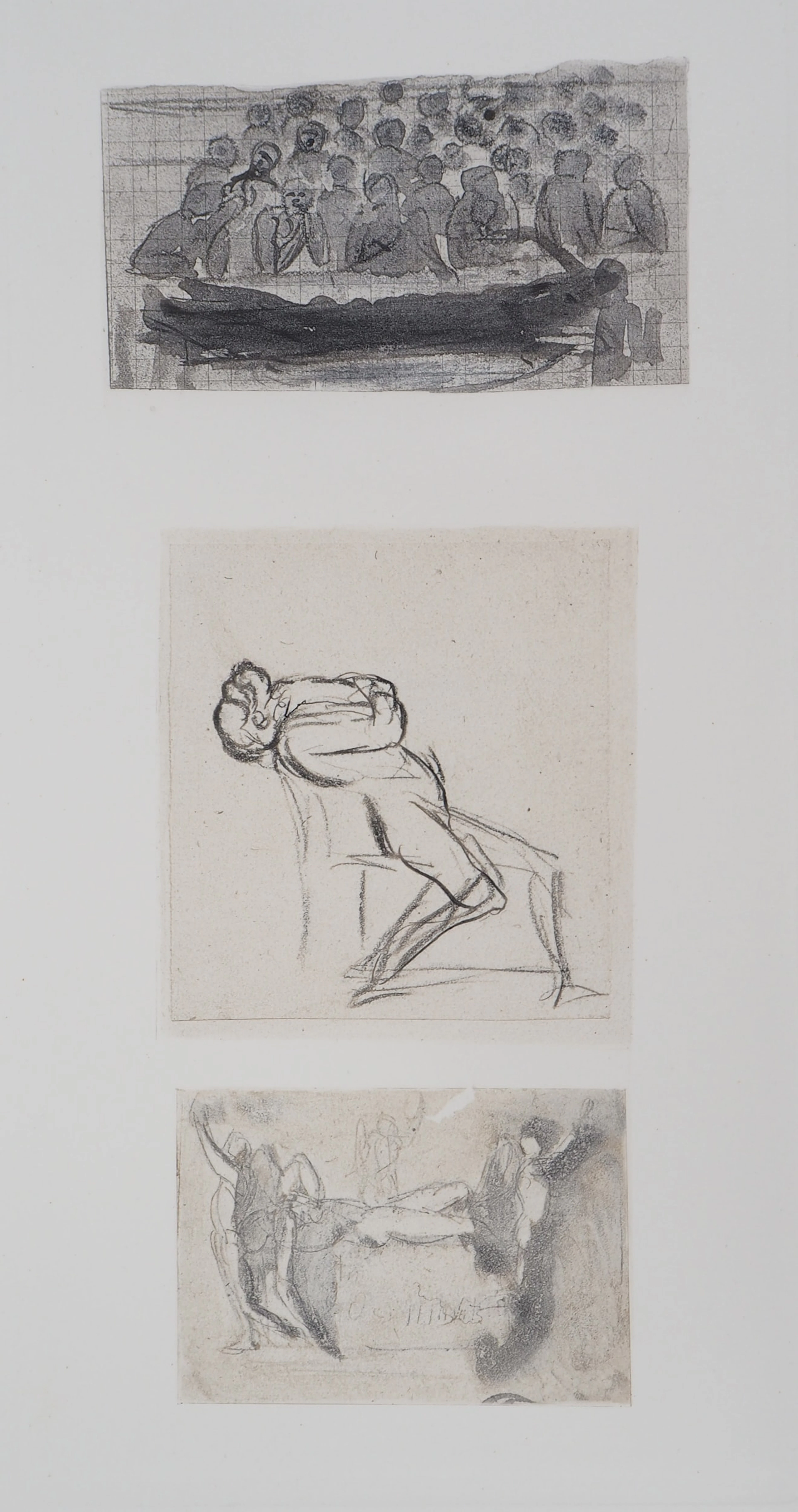 Auguste RODIN : Trois dessins, Gravure