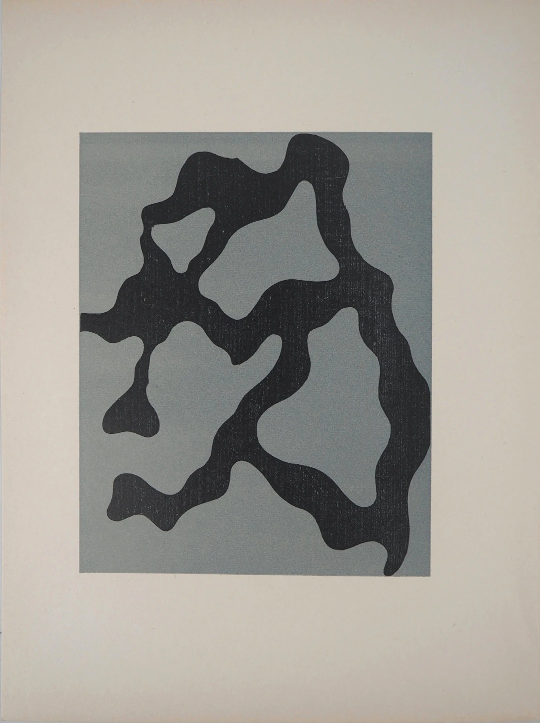 Jean ARP - Relief, 1954 - Bois gravé original