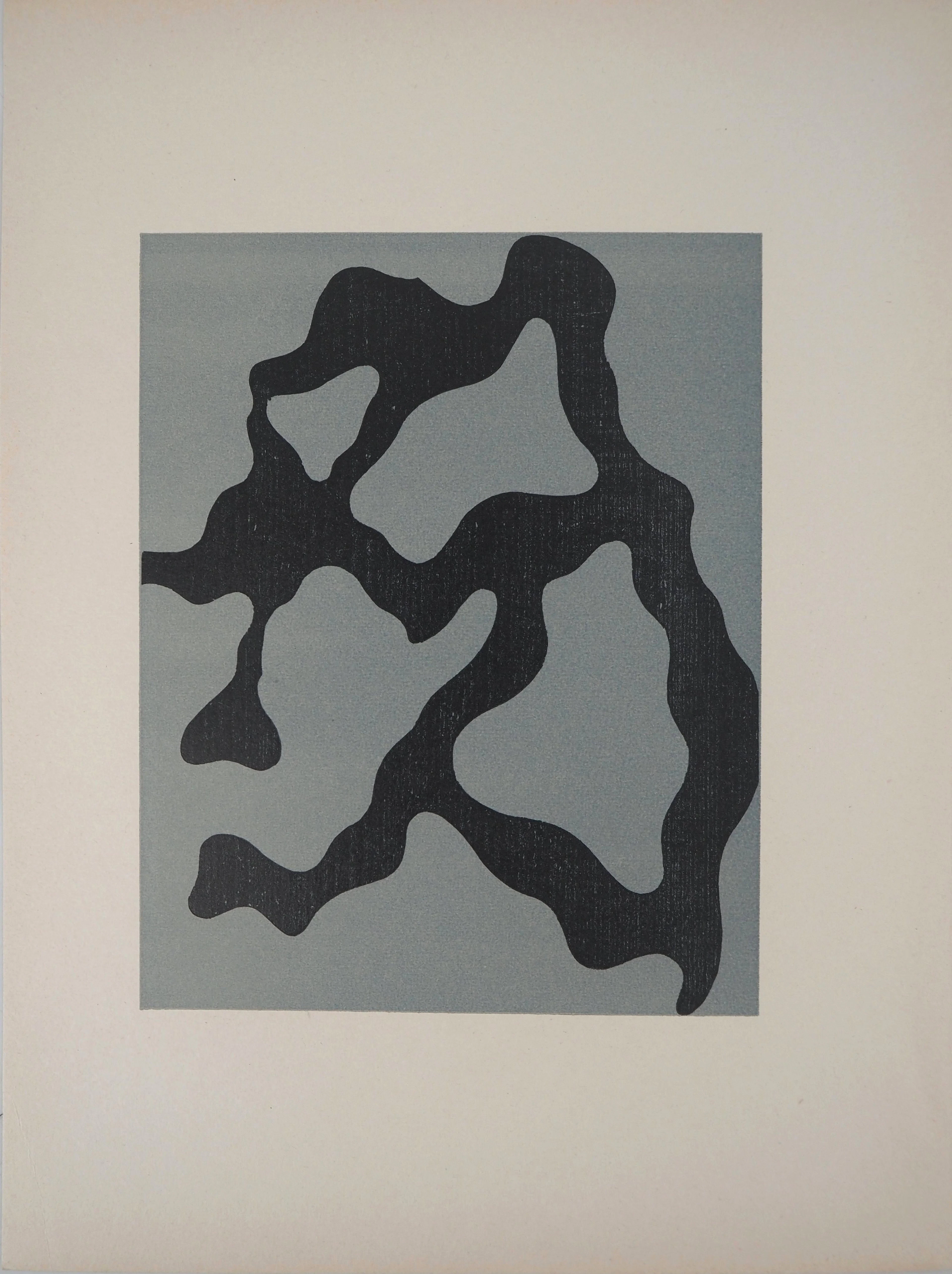 Jean ARP - Relief, 1954 - Bois gravé original