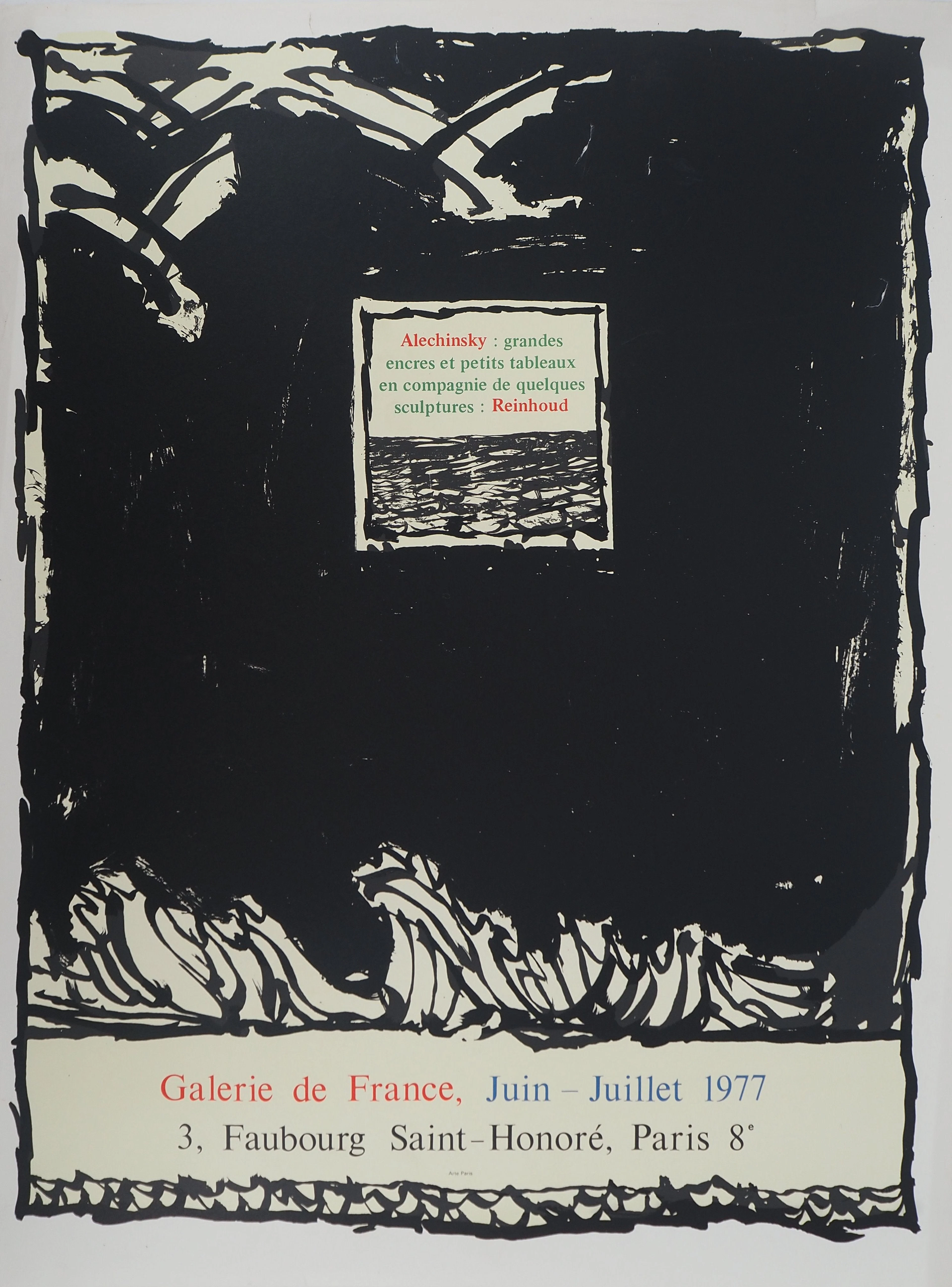Pierre ALECHINSKY : Forêt noire, Affiche en lithographie originale