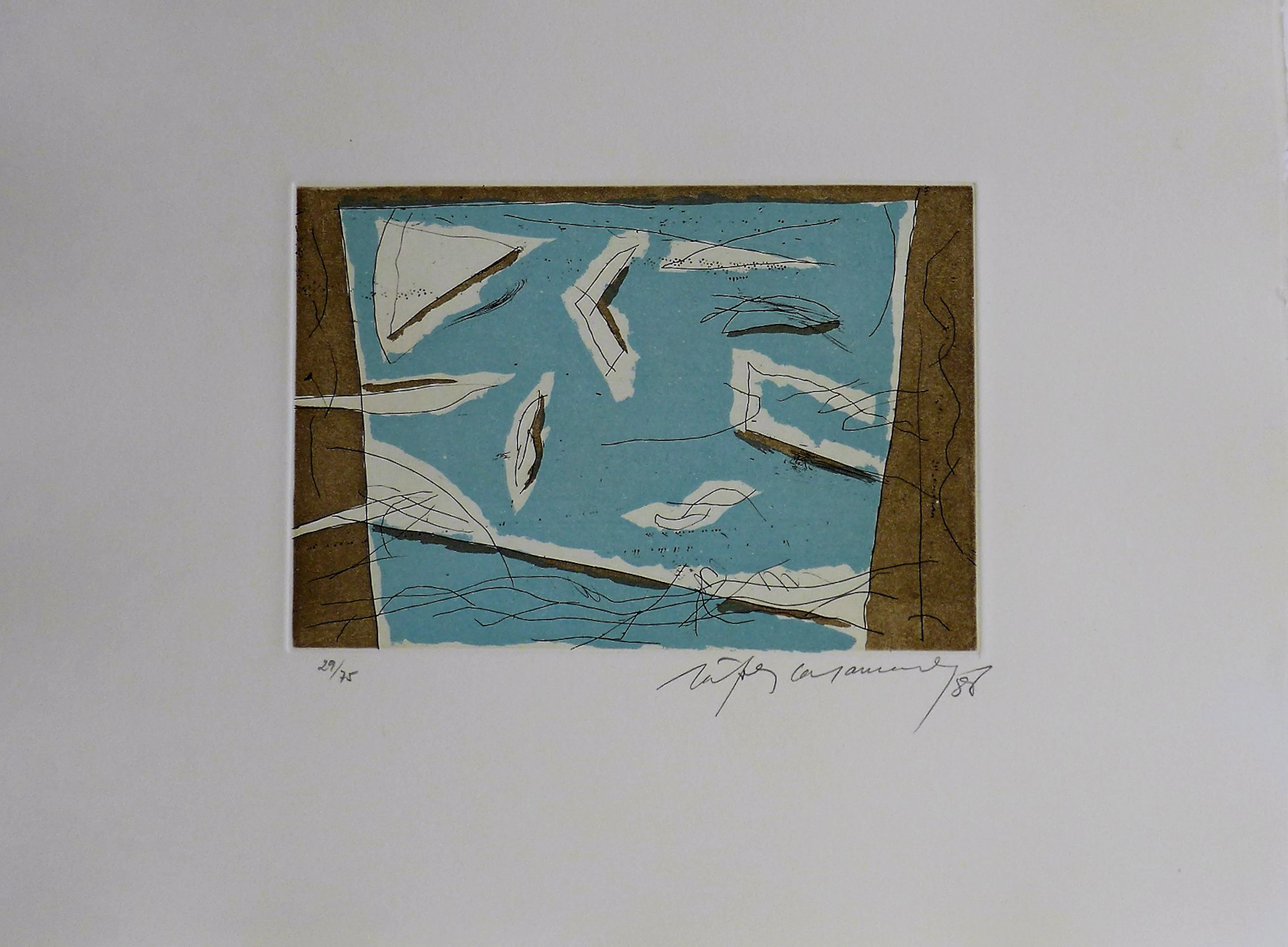 Alberto RAFOLS-CASAMADA - Estiu 1, 1988, Gravure signée, datée et justifiée