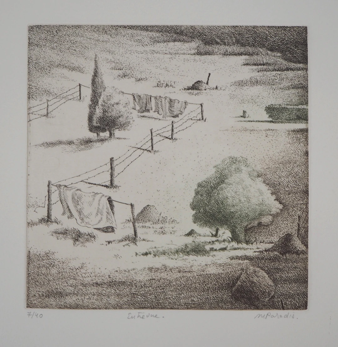 Michel PARADIS : Entrevue - Gravure originale signée